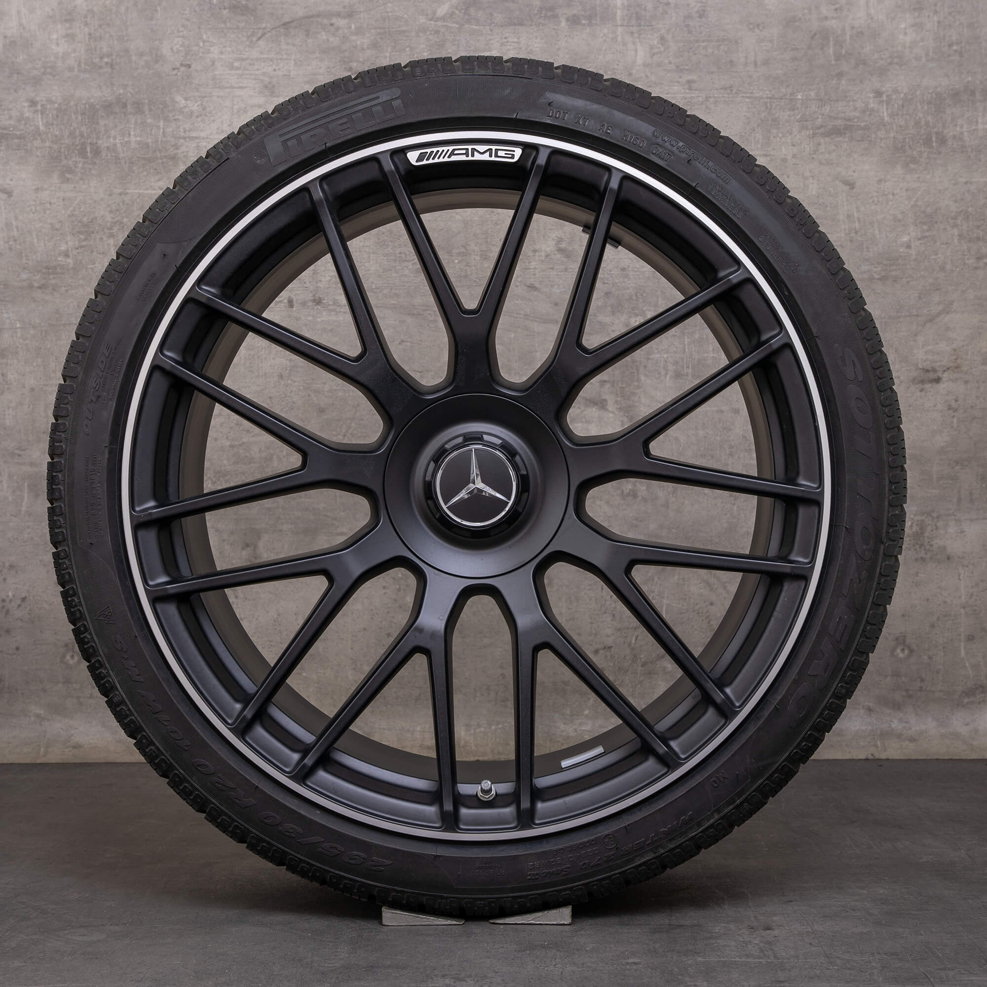 Originální zimni alu kola Mercedes Benz AMG GT 19 20 palcové ráfky C190 R190 A1904010700 A1904010800 černá matná