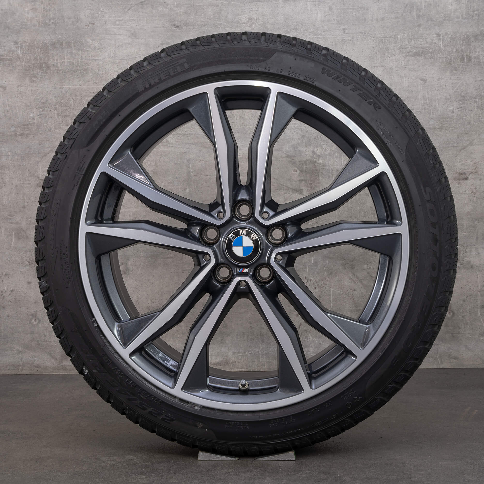 BMW Jantes 19 pouces X1 F48 X2 F39 Pneus d'hiver 715 M 8008616 6-7 mm
