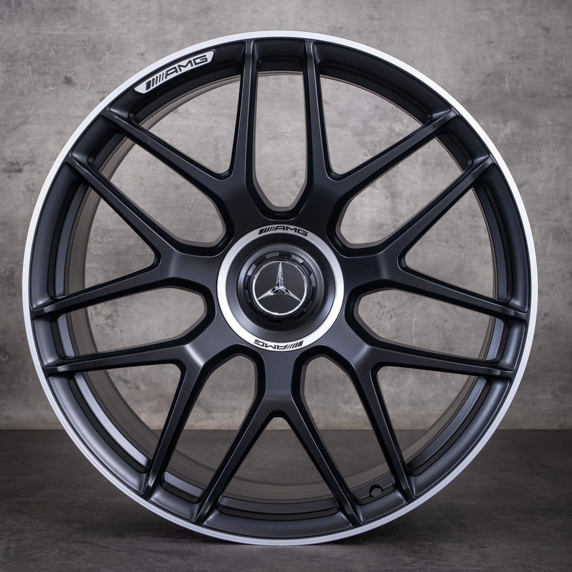 Original Mercedes Benz GLC 63 & S AMG Felgen 21 Zoll C253 X253 A2534014000 A2534014100 schwarz matt glanzgedreht NEU