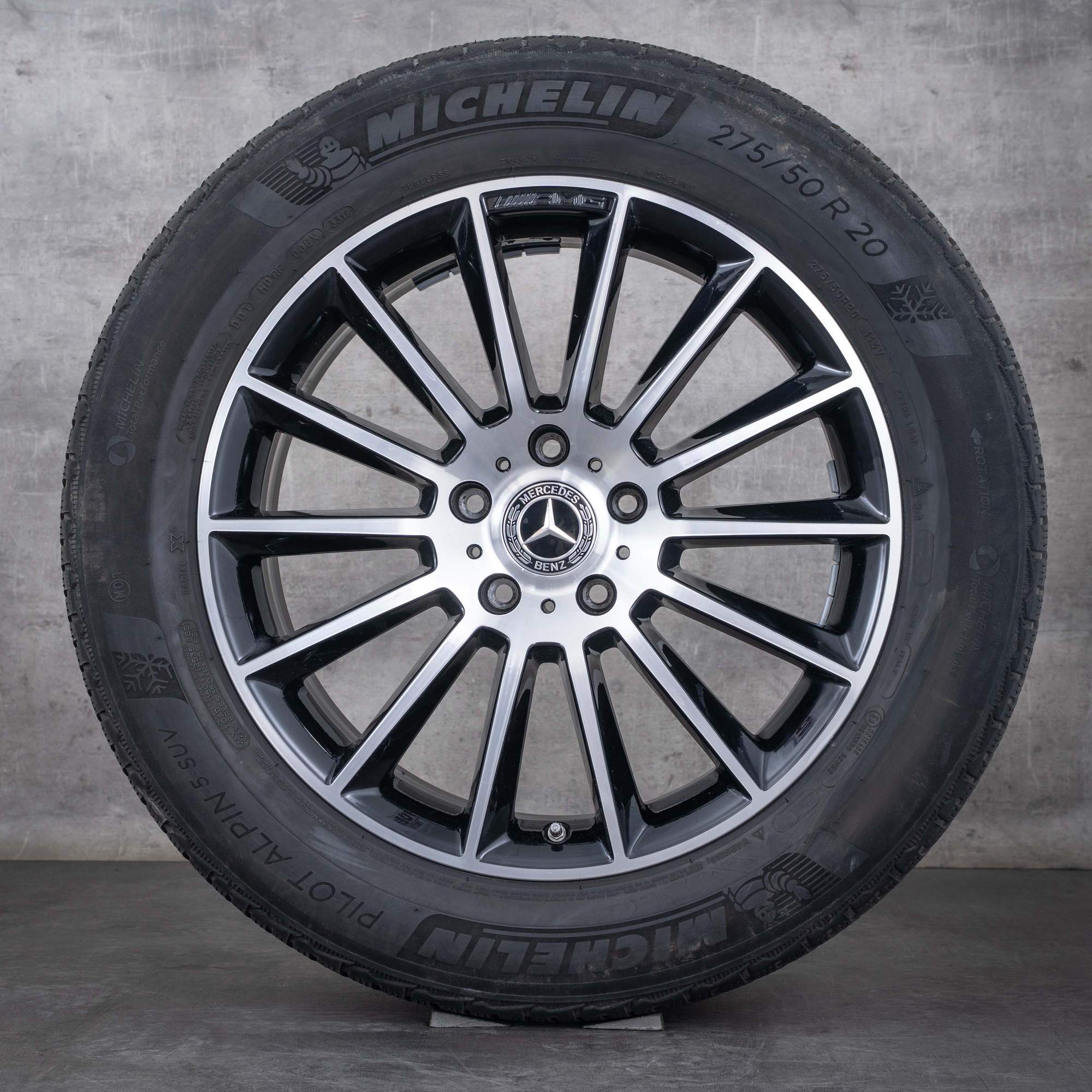 Oryginał Mercedes Benz Klasa G AMG koła zimowe 20 cali W463 G350 d G400 G500 Felgi A4634011700 czarne polerowane