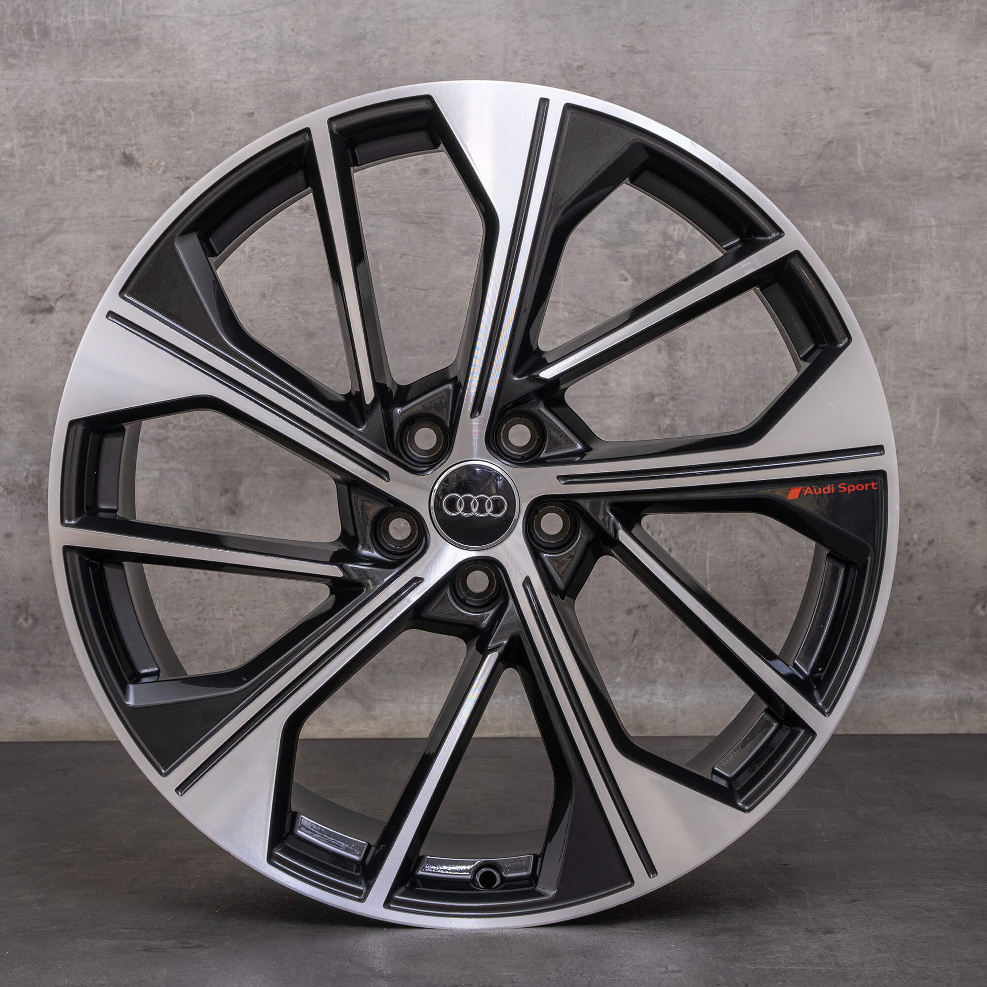 Original Audi Q5 SQ5 Felgen 21 Zoll FY 80A601025BQ schwarz glanzgedreht