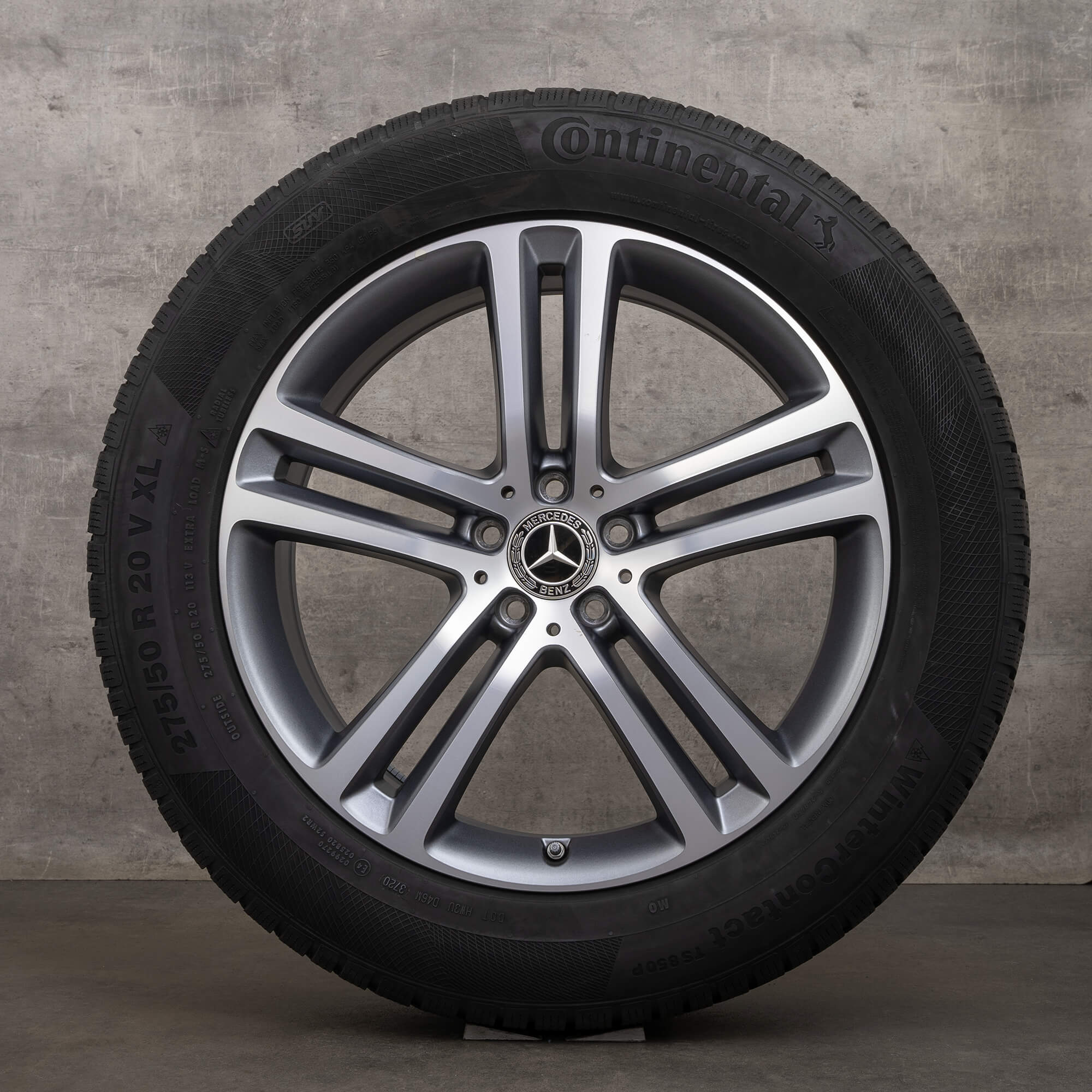 OEM Mercedes Benz GLE winter wheels 20 inch X167 C167 SUV Coupe rims A1674012400 A1674012500 himalaya gray glossy turned