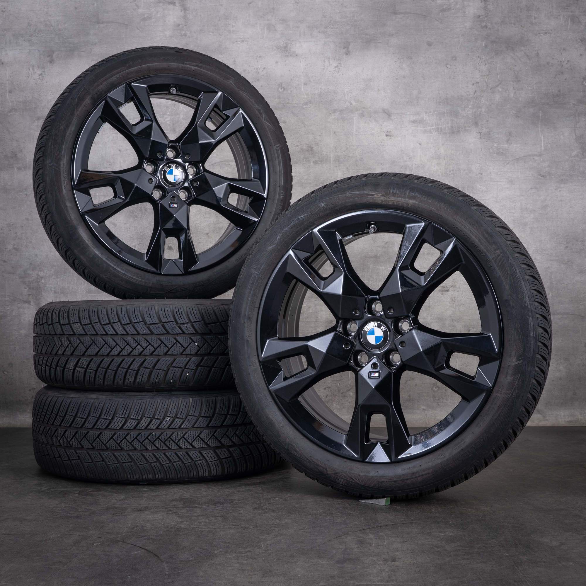Originale BMW 1-serie 2-serie vinterhjul 18 tommer F70 F74 felger Styling 968 M 5A45271 jet black