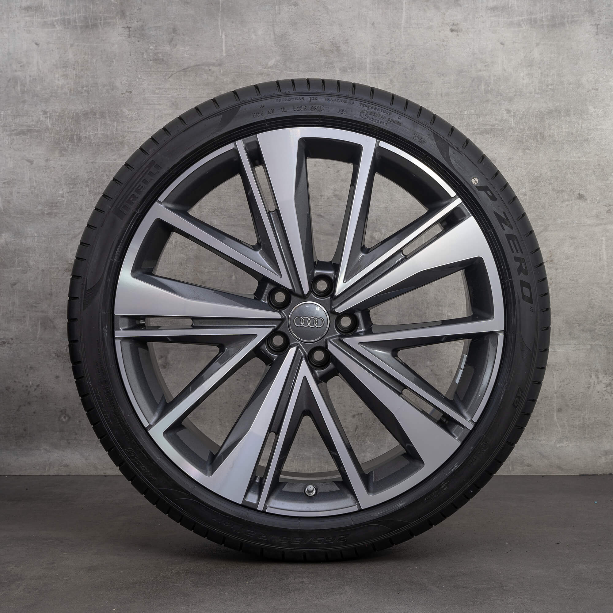 Audi 21 inch velgen A6 S6 4K C8 zomerbanden zomervelgen 4K0601025BK NIEUW