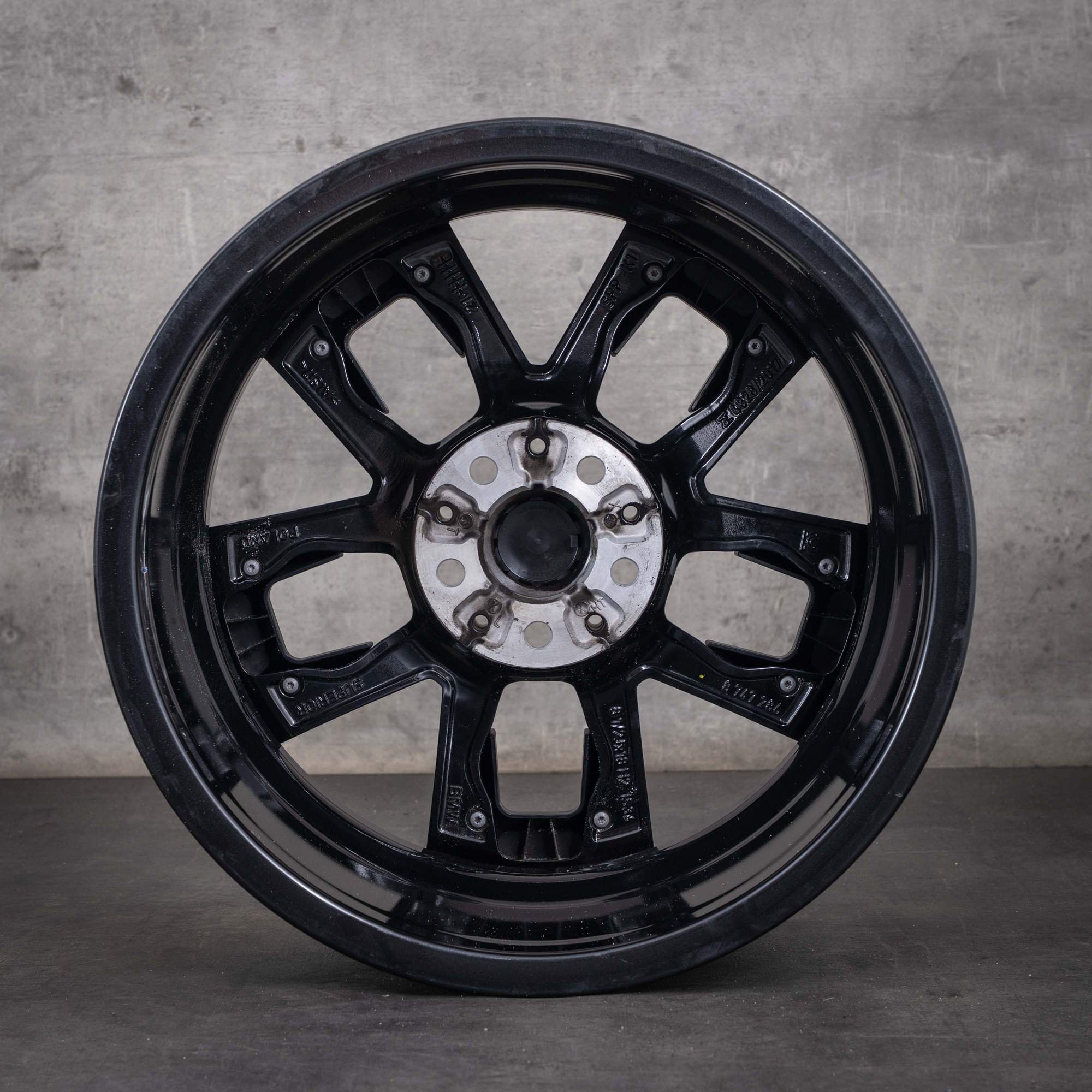 Jantă originală BMW Seria 4 i4 de 18 inci, model G26, stil 858 M, 8747286, gri midnight, diamantate