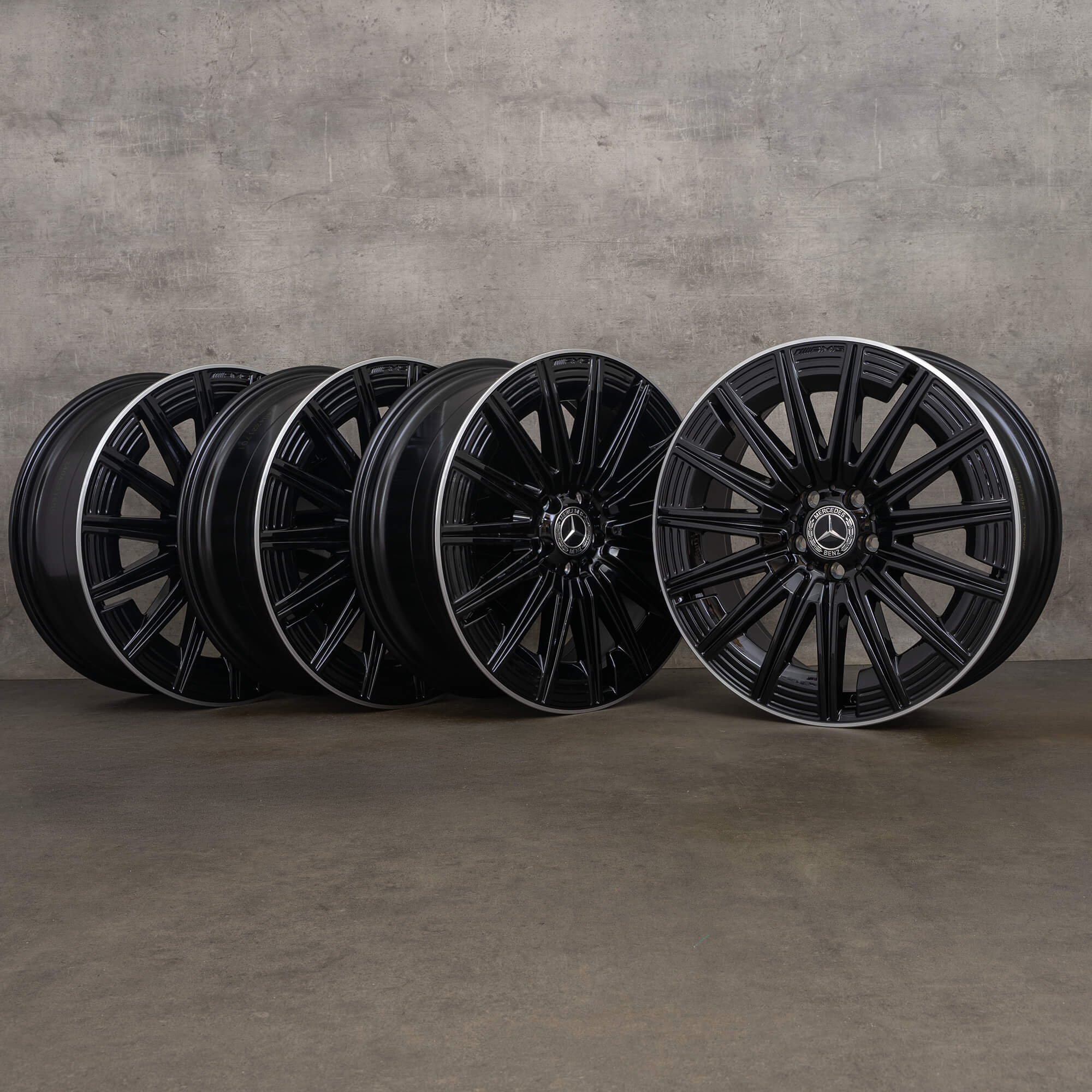 Jantes originais AMG Mercedes GLA GLB W247 de 20 polegadas A2474015200 pretas NOVAS