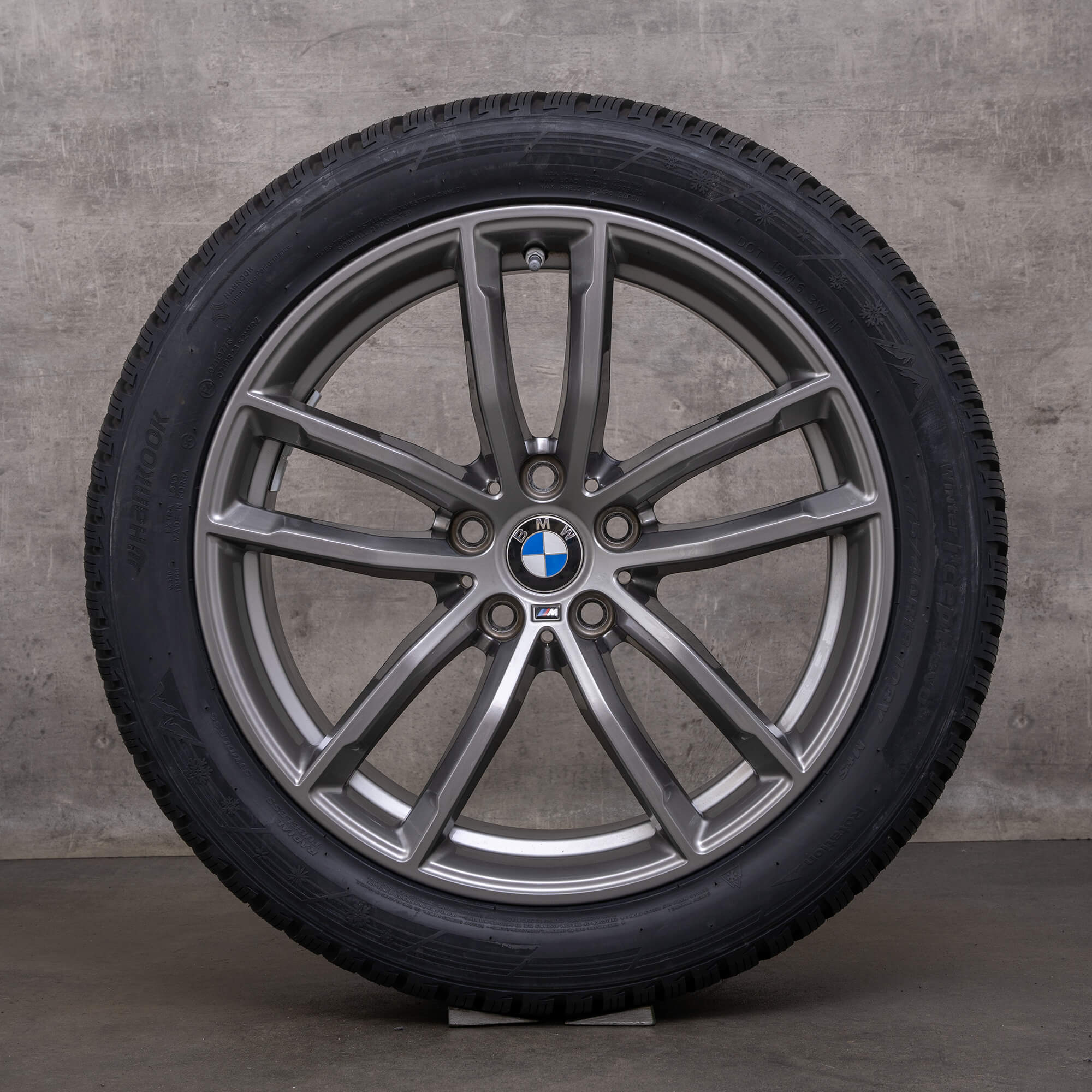 Original BMW 5er Winterräder 18 Zoll G30 G31 Felgen Styling 662 M 8093405 8093406 ferricgrey