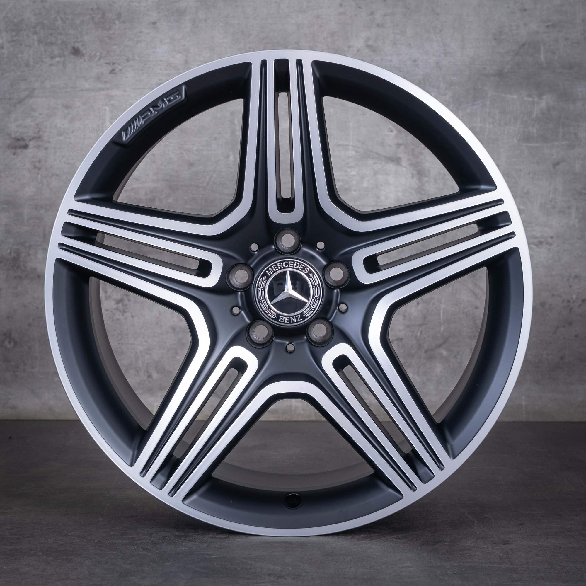 Jante originale Mercedes-Benz SL 63 & 65 AMG de 19 inci R231 W231 A2314010000 A2314011902 negru mat fața diamantată NOI