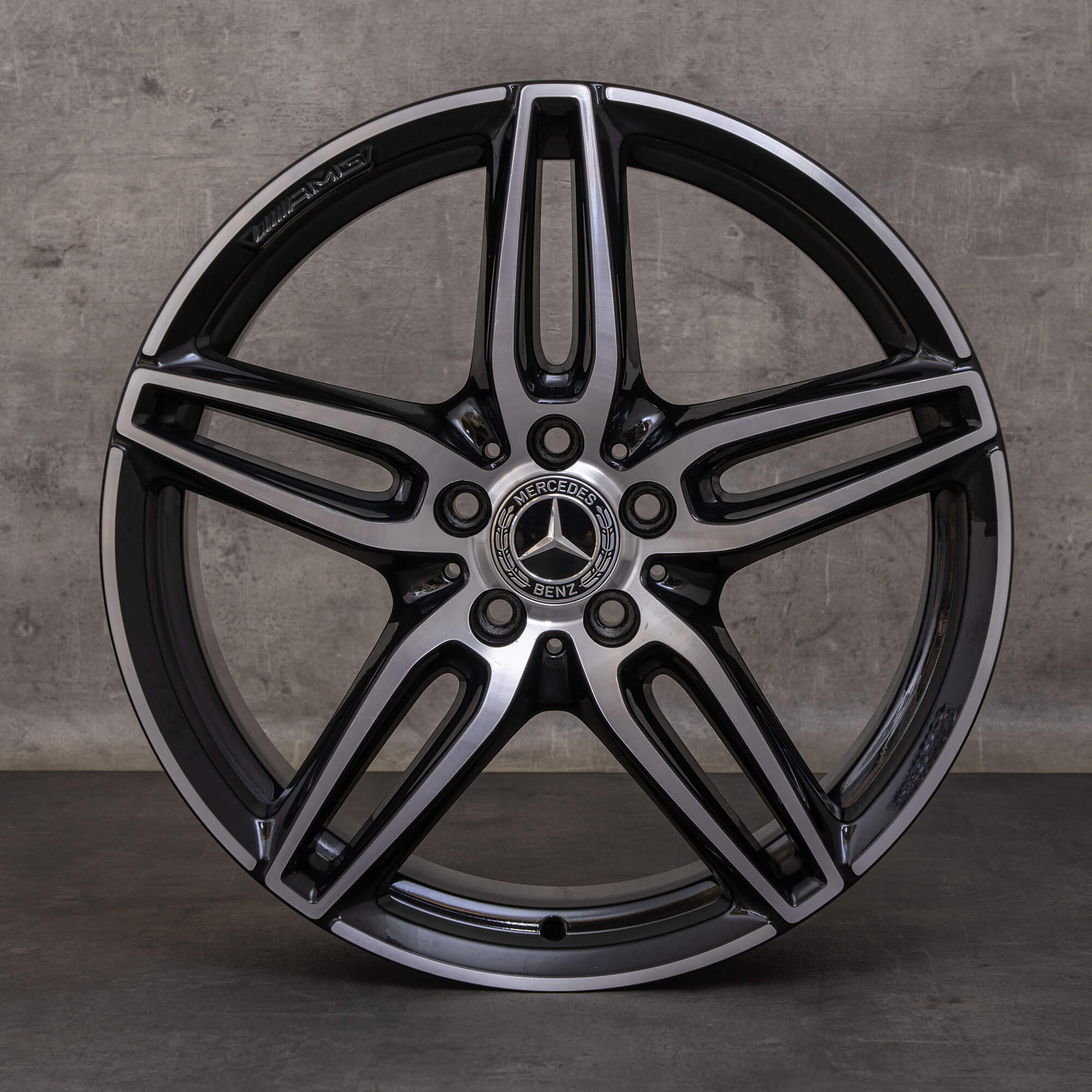OEM Mercedes Benz E-Class AMG Rims 19 inch W213 S213 C238 A238 A2134012000 black glossy turned