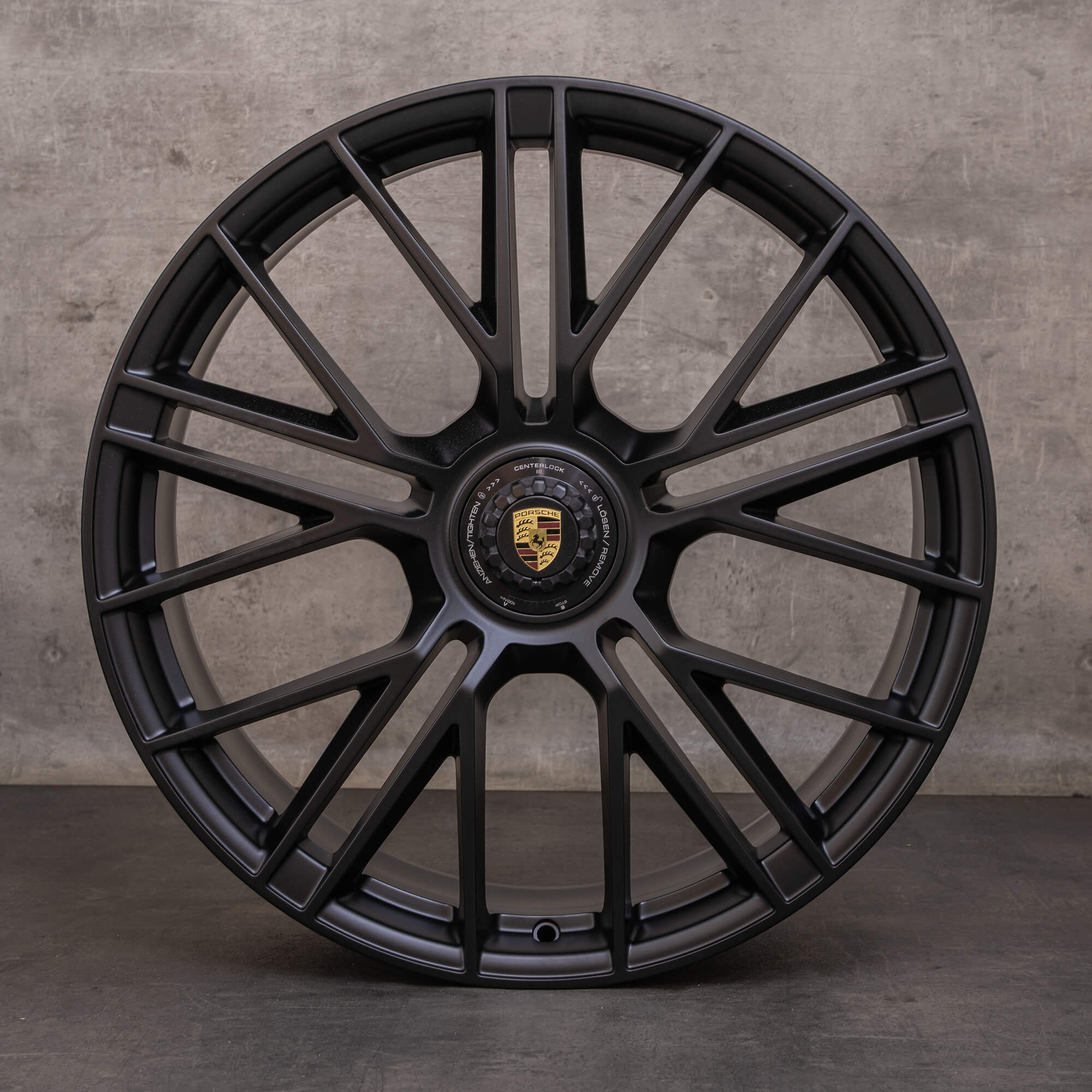 Porsche Panamera 976 jantes originais de 21 polegadas 976601025T 976698025B Turbo S preto mate NOVO