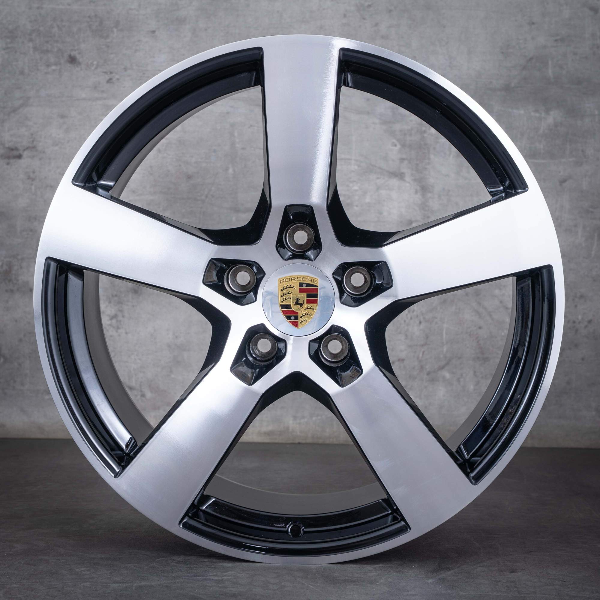 Alkuperäiset Porsche Panamera vanteet 20 tuuman 976 976601025R 976601025S musta kiillotettu.