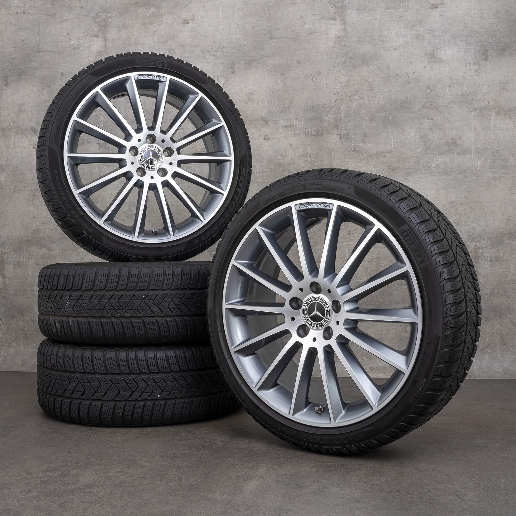 Jantes Mercedes AMG 19 pouces Classe A W177 CLA C118 X118 roues hiver pneus