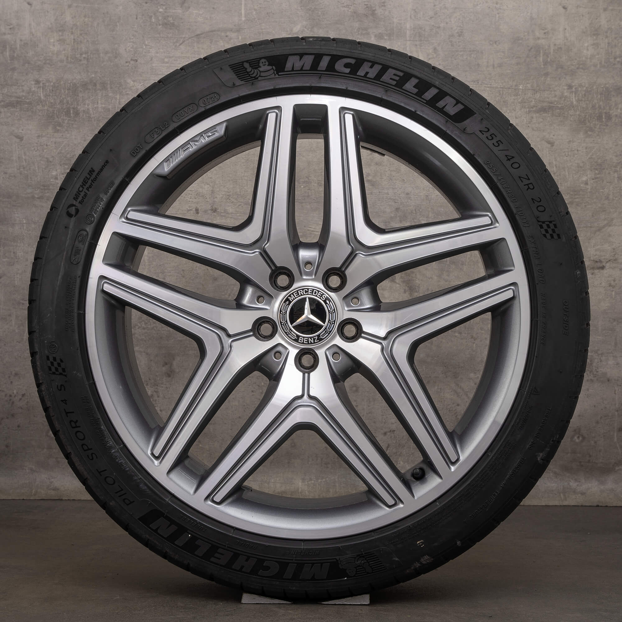 Oryginał Mercedes Benz GLA GLB 35 45 koła 20 cali X247 H247 letnie A2474012000 himalaya szary polerowane NOWOŚĆ