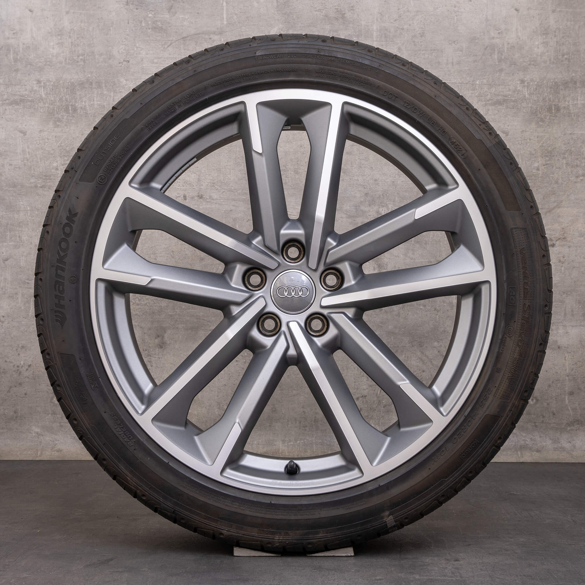 OEM Audi A7 S7 rims 20 inch 4K C8 summer wheels 4K8601025M anthracite matt high gloss