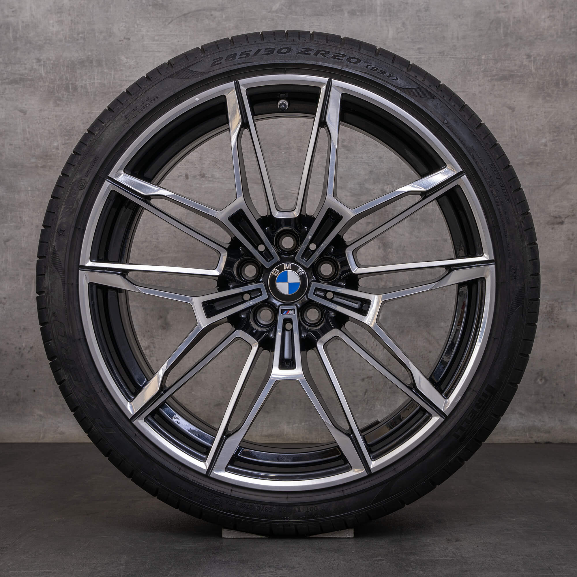Oem BMW M3 M4 pneus hiver jantes 19 20 pouces G80 G82 G83 8093832 8093833 Styling 825 noir brillant