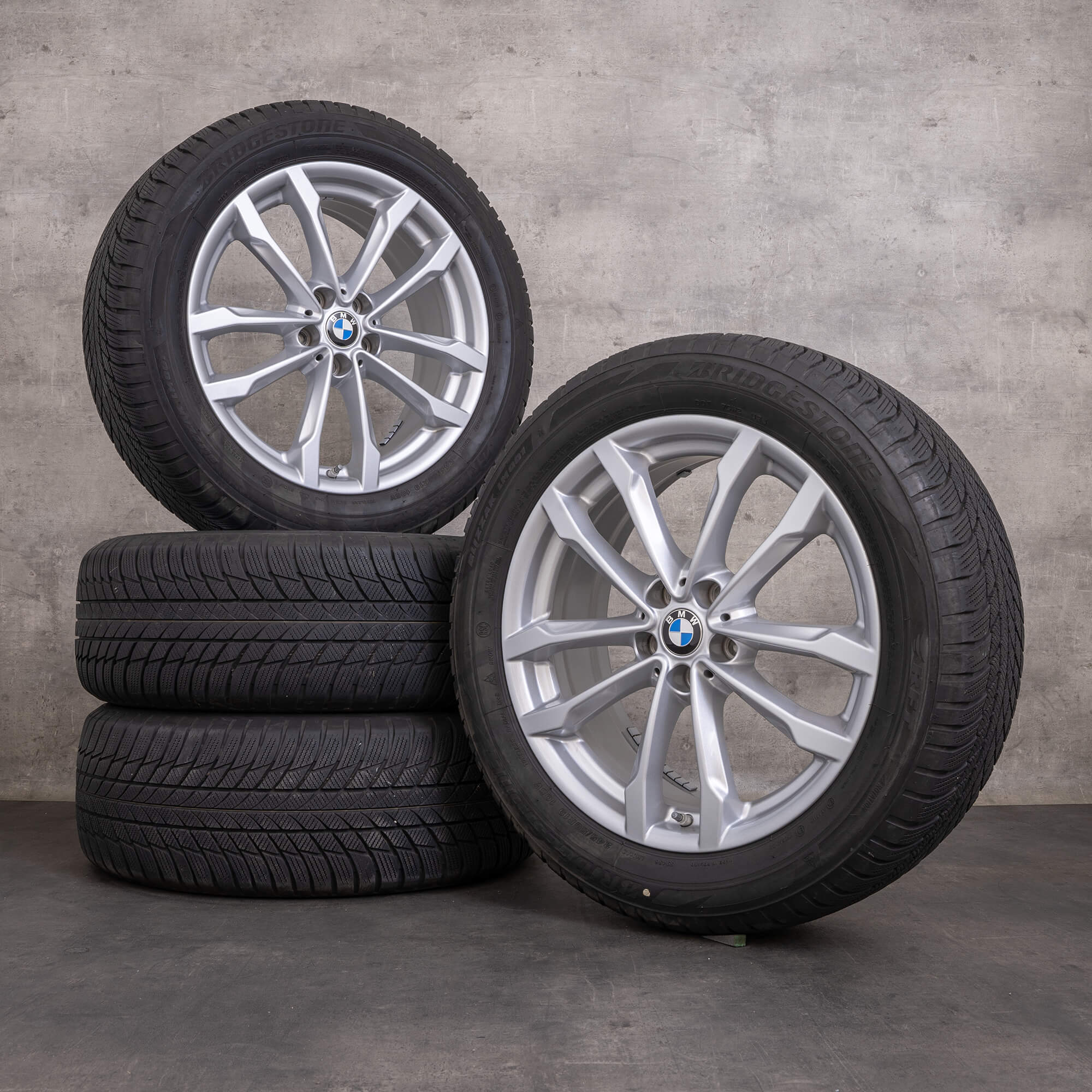 Original BMW X3 X4 neumaticos invierno 19 pulgadas G01 G02 llantas estilo 691 6877325 plata