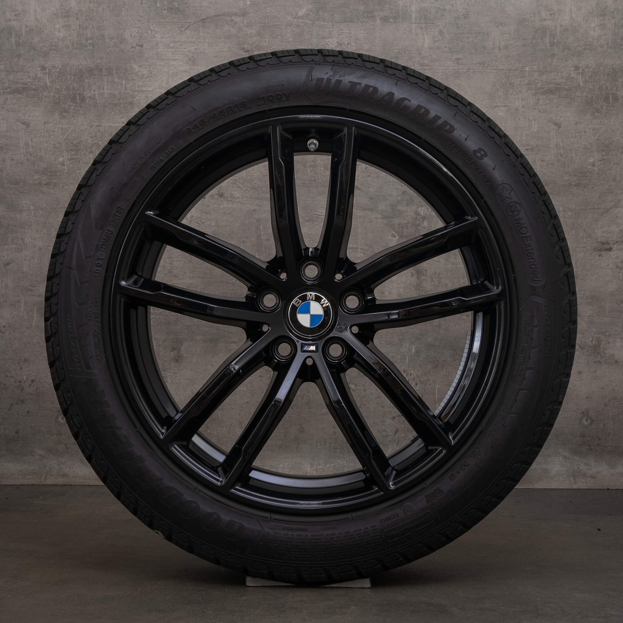 Original BMW 5er 8er Felgen 18 Zoll G30 G31 G14 G15 G16 Winterräder 8747407 Styling 662 M schwarz