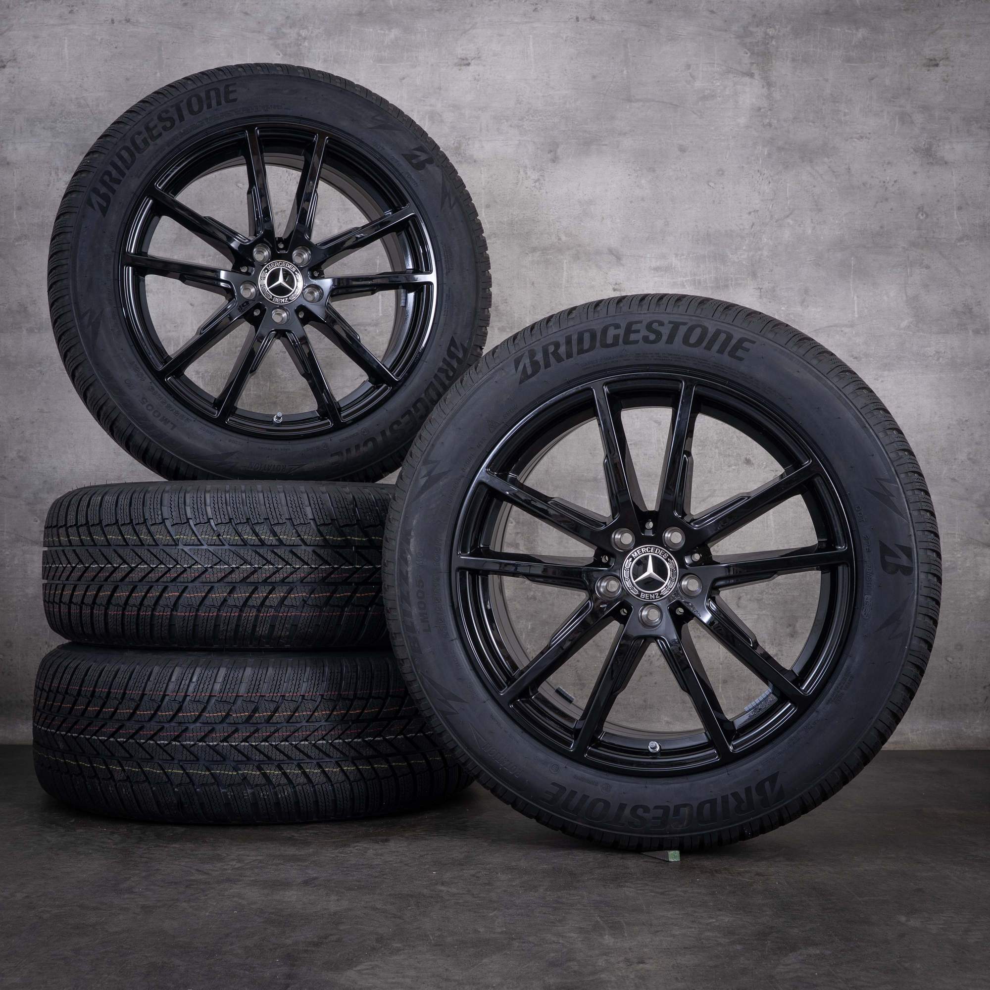 Original Mercedes Benz EQE Winterräder 19 Zoll SUV X294 Felgen A2944010400 schwarz glanz NEU