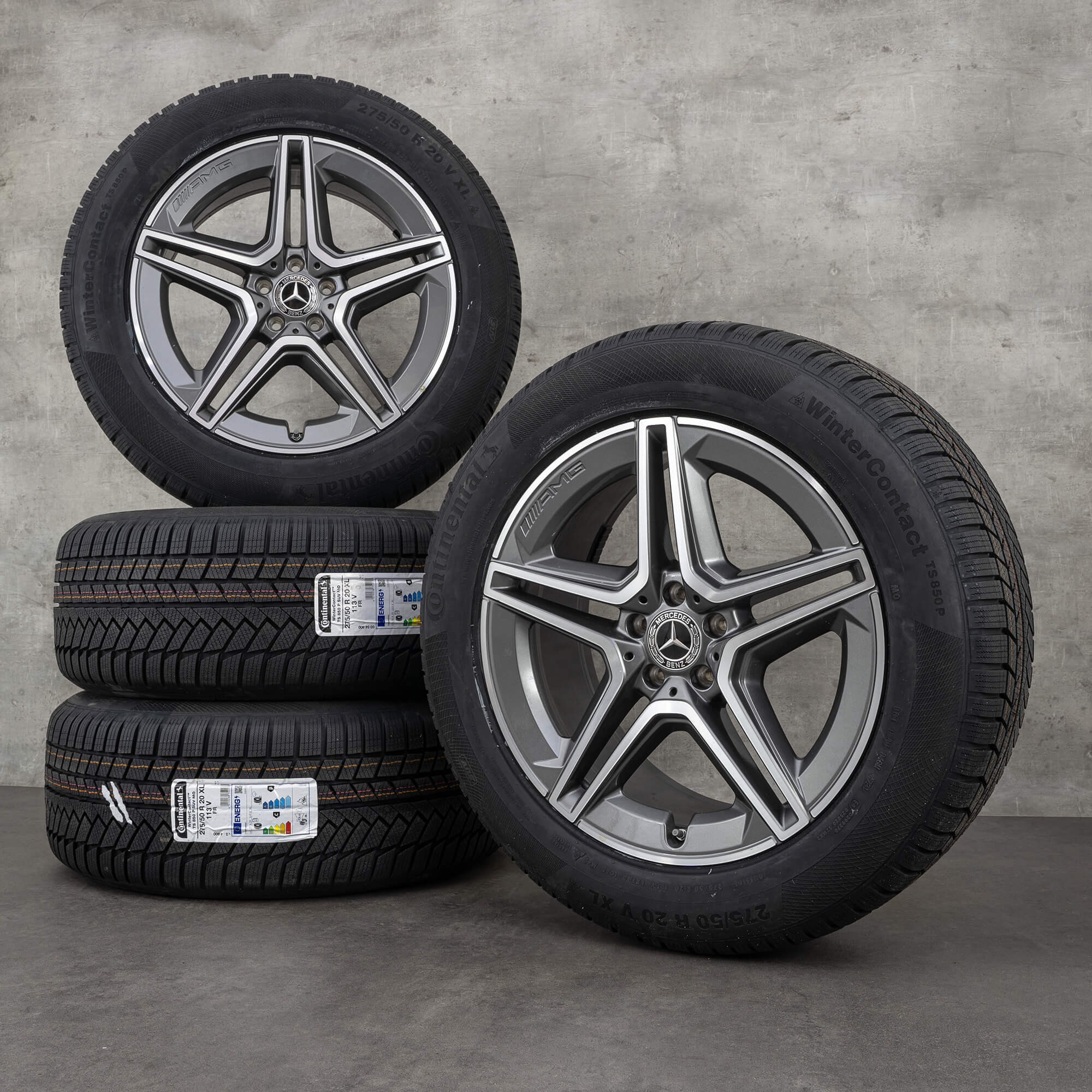 Genuine Mercedes Benz GLE & 53 AMG inverno ruote 20 pollici X167 C167 cerchi A1674013200 A1674013300 himalaya grigio lucido tornito