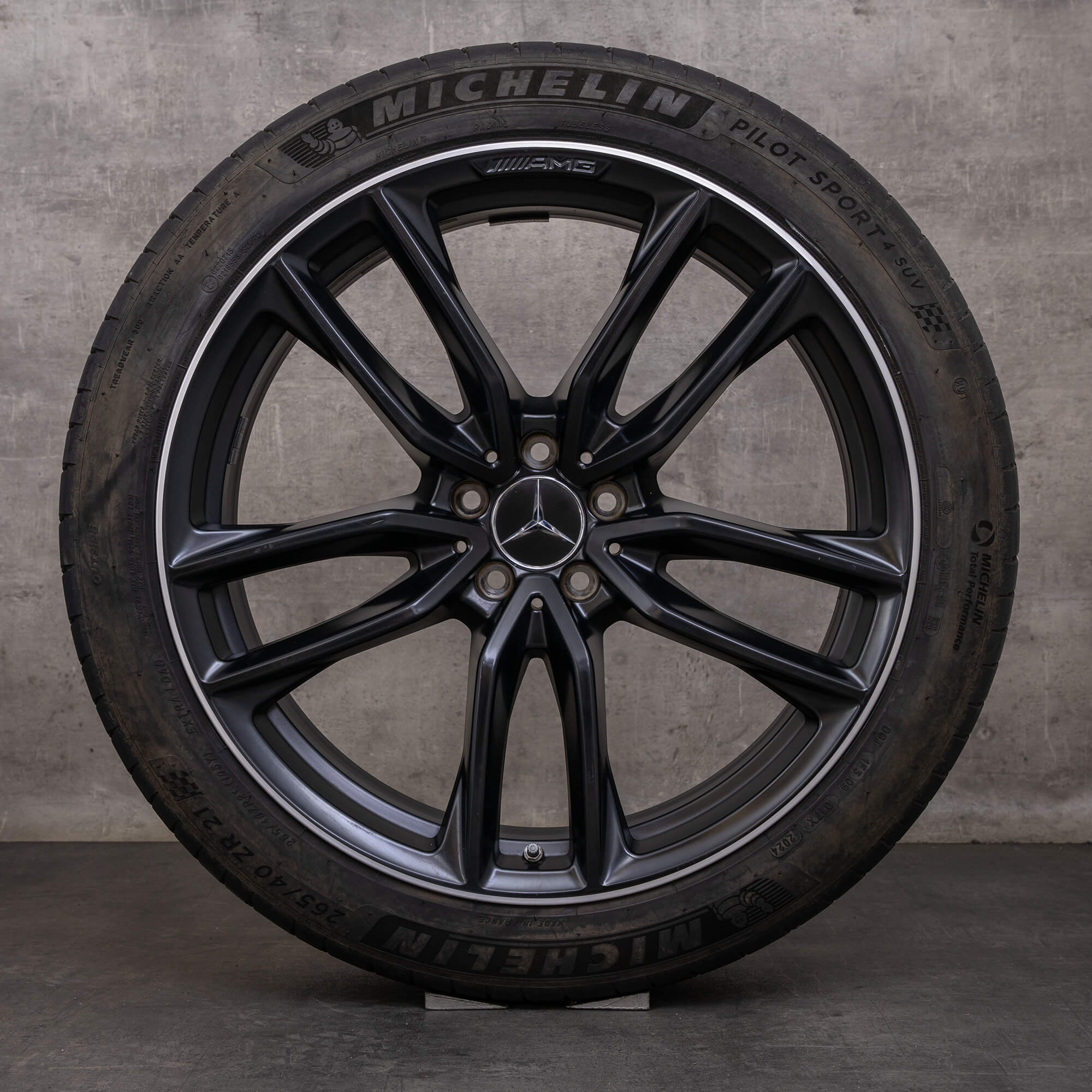 Originale Mercedes Benz GLC 63 & S AMG cerchi 21 pollici C253 X253 estate A2534013800 A2534013900 nero opaco finitura lucida
