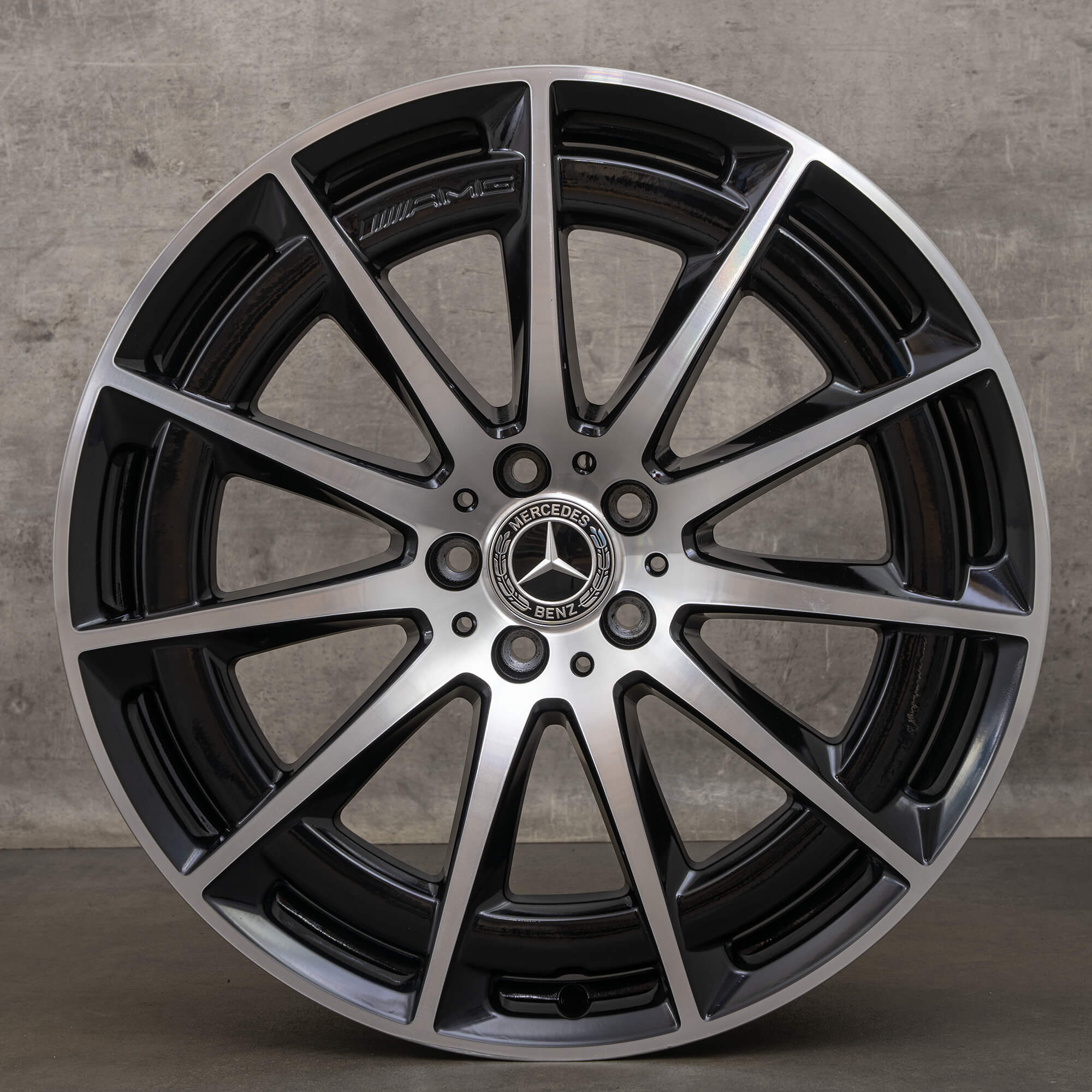 Original AMG Mercedes Benz EQS V297 21 pouces jantes A2974011400 noir brillant