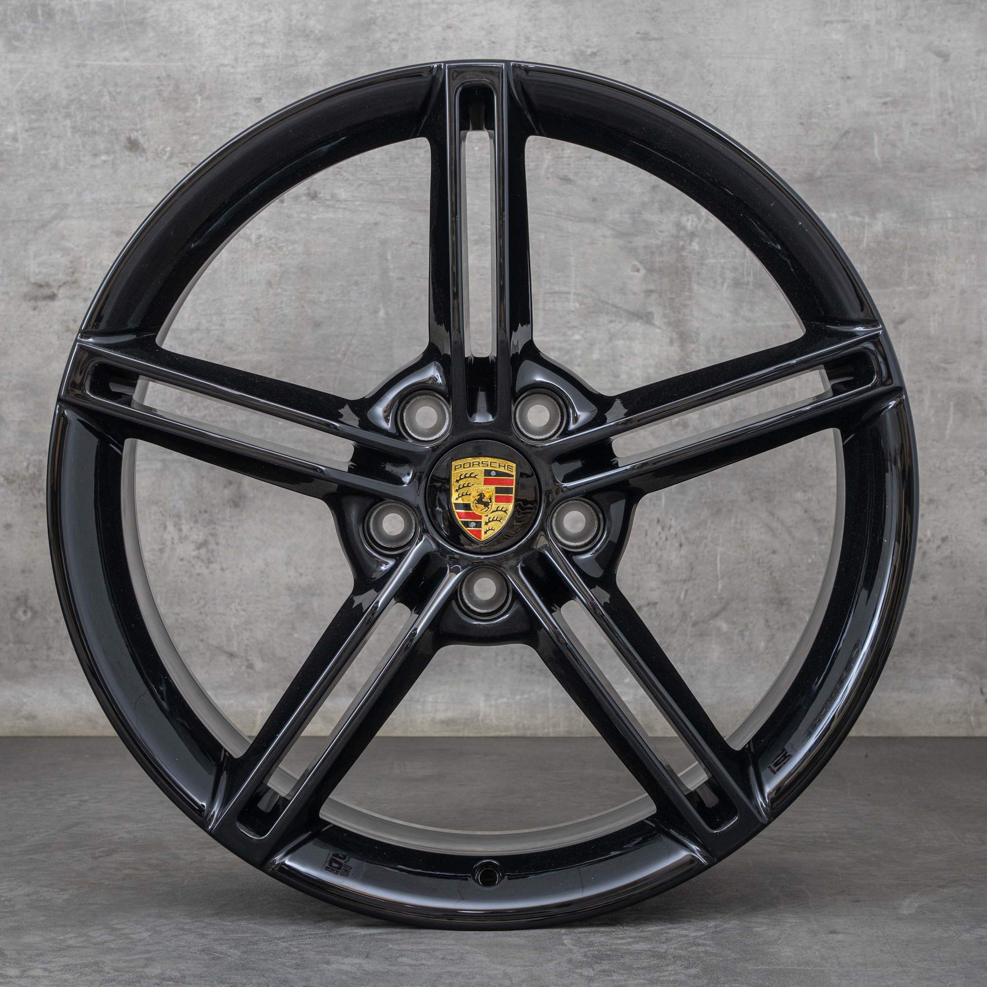 Original Porsche Taycan Felgen 21 Zoll 9J1 GTS Turbo S 4S Sommerräder 9J1601025AA 9J1601025AB schwarz glanz NEU