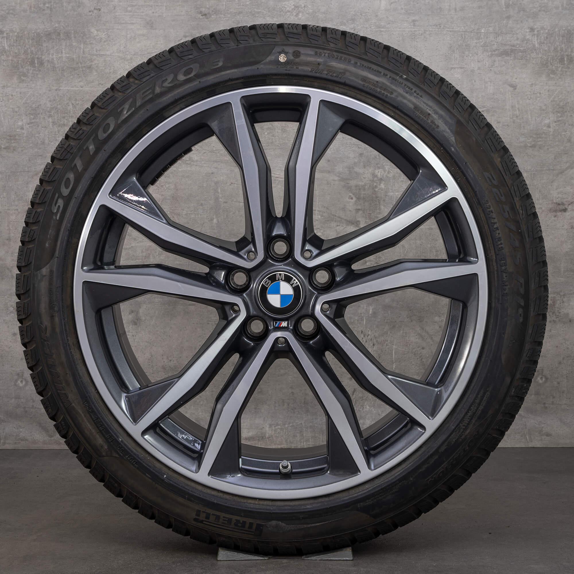 BMW jantes 19 pouces X1 F48 X2 F39 pneus d'hiver roues style M715 8008616
