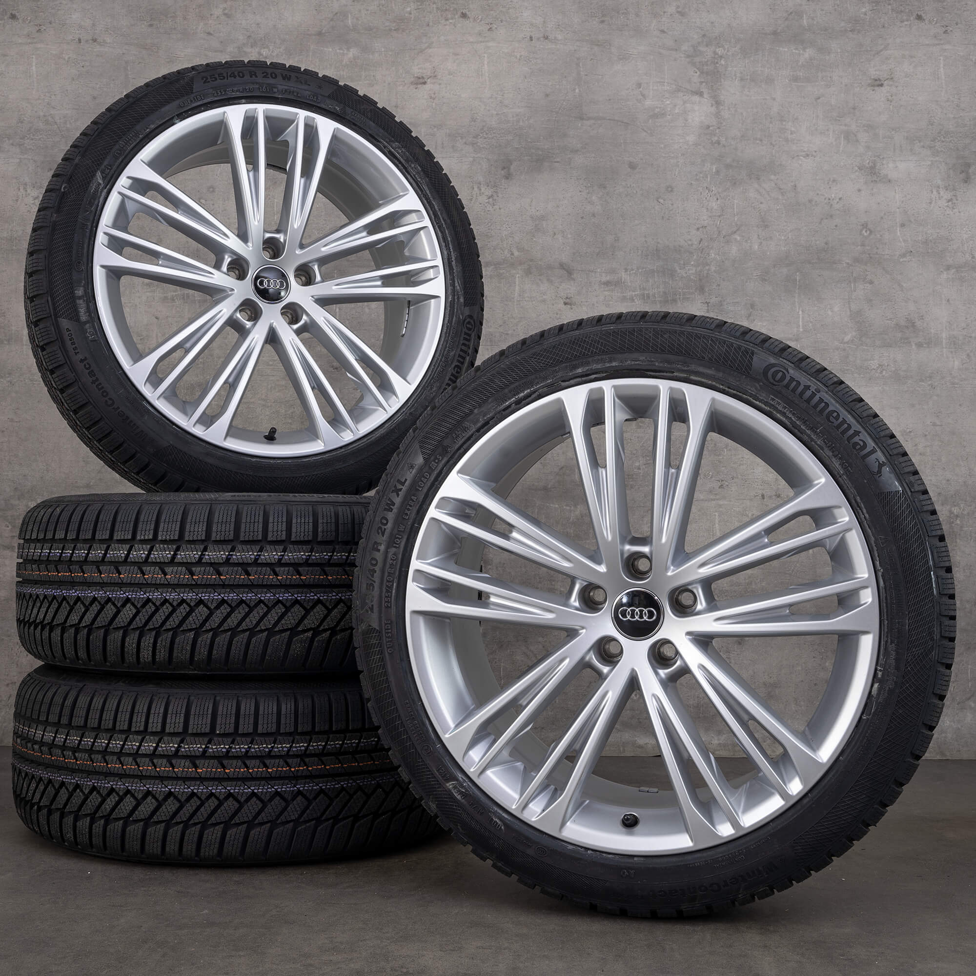 Originální alu kola Audi A7 S7 20" 4K C8 letni 4K8601025F stříbrná NOVÁ