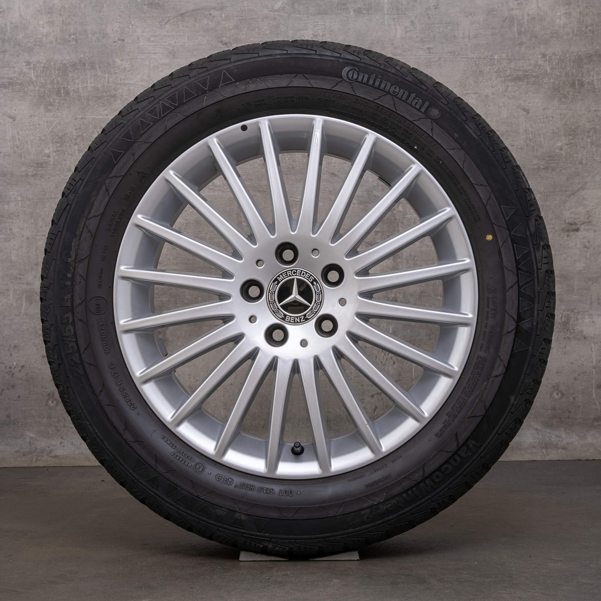 Original Mercedes Benz Classe V roues d'hiver 17 pouces W447 Vito Viano jantes A4474012300 argent