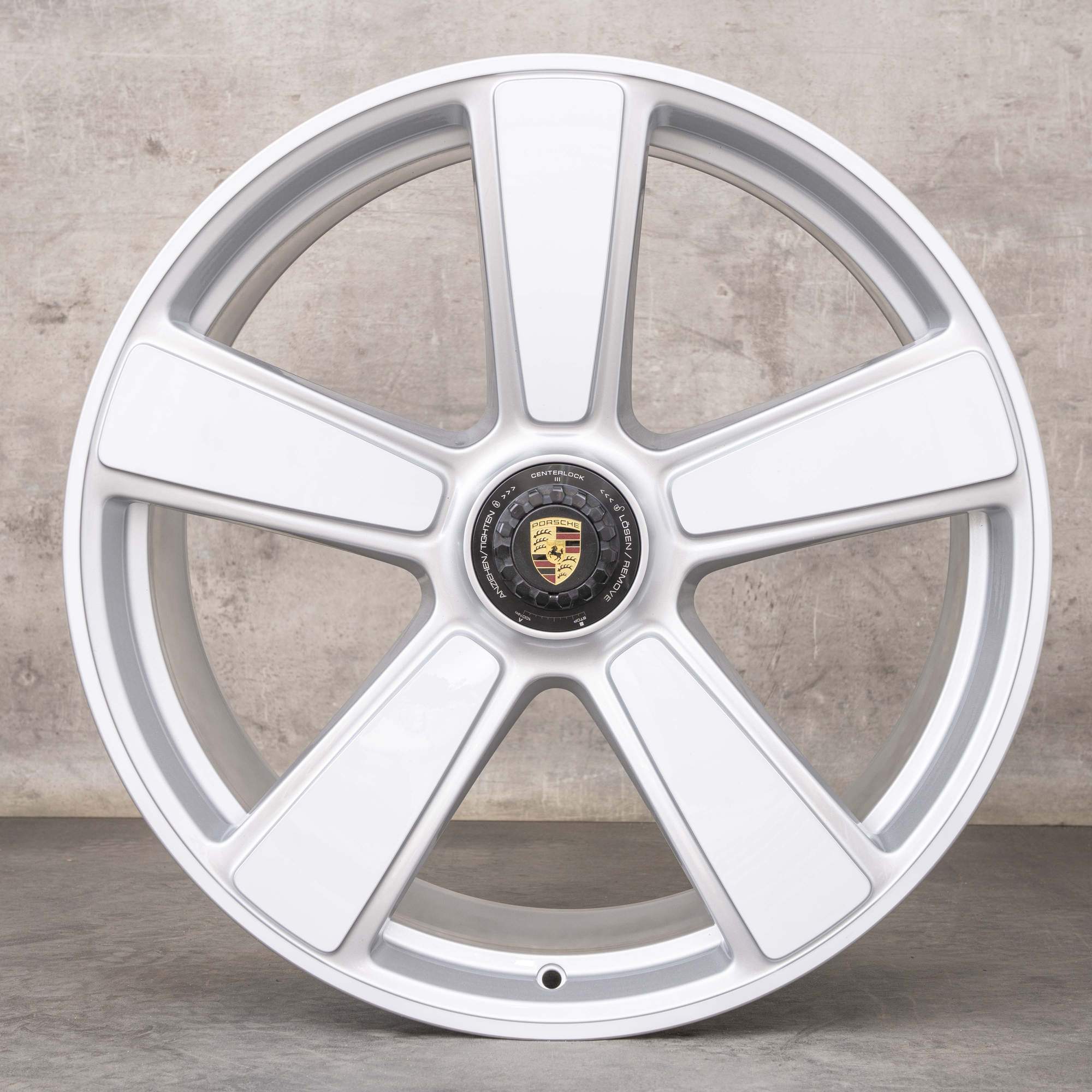 Originale Porsche 992 I-fælge 20 21 tommer Turbo S 50 år 992601025AP 992601025DQ Sport Classic sølvhvid højglans