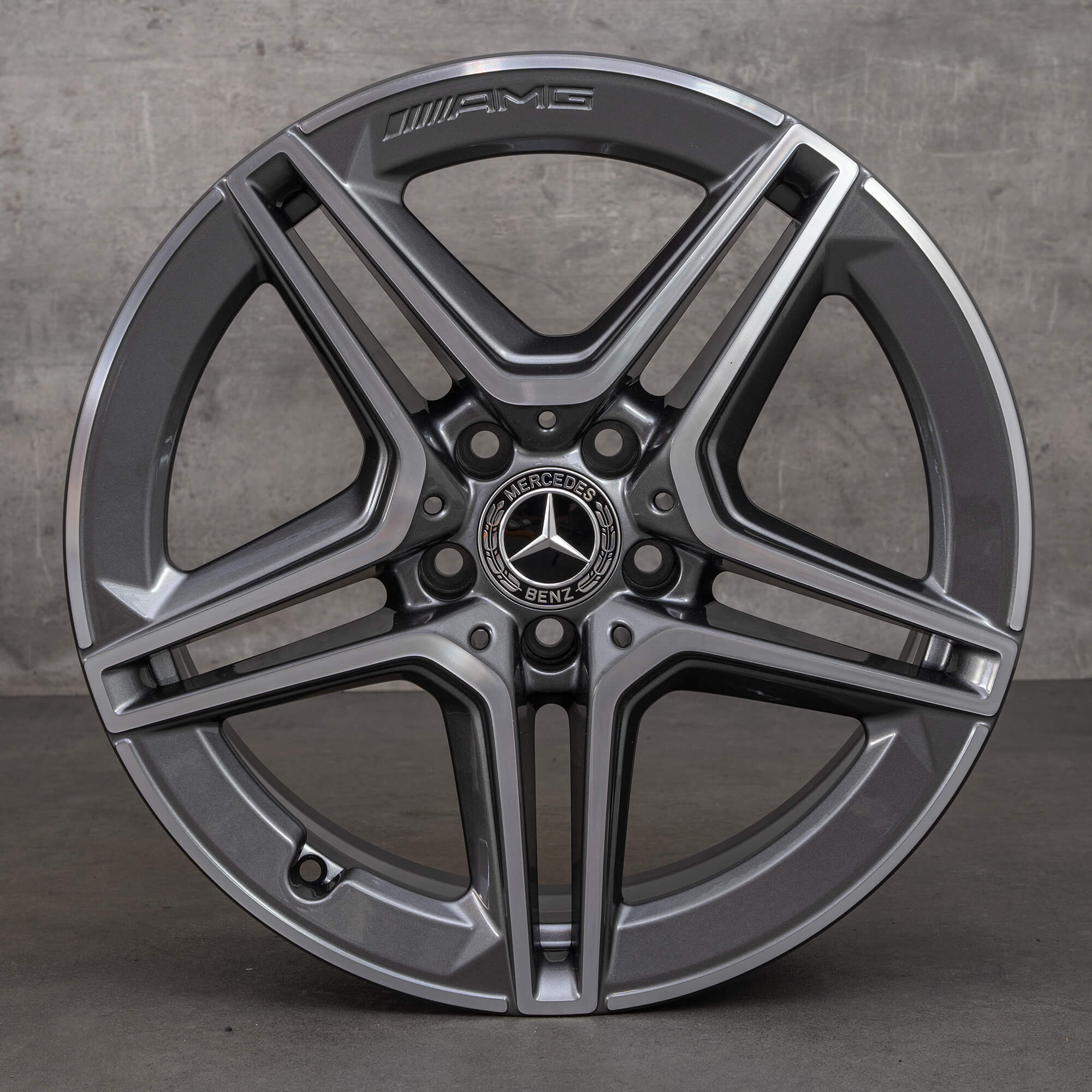 Oryginał Mercedes Benz Klasa A A35 AMG Felgi 18 cali W177 V177 A1774013800 himalaya szary polerowane