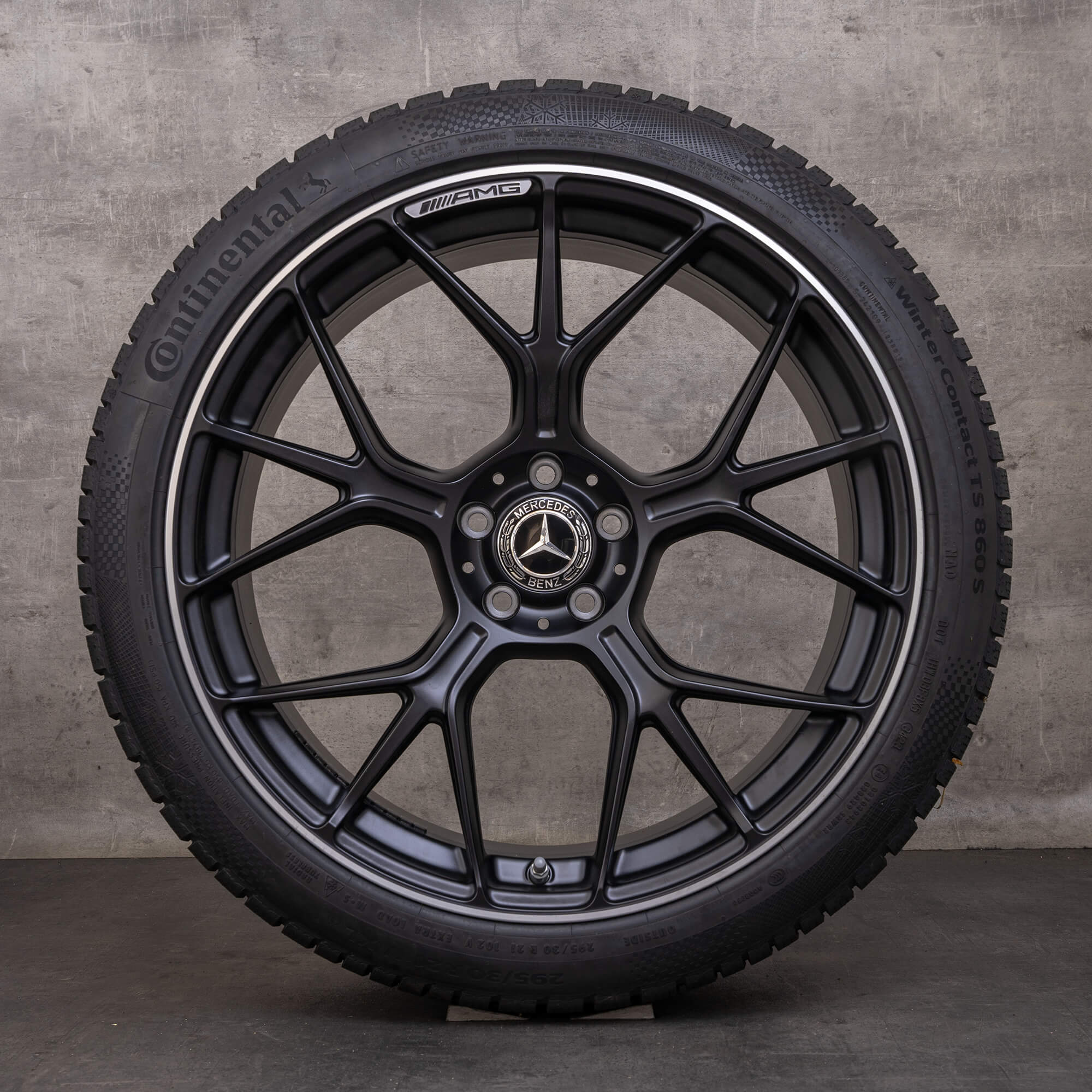 Oryginał Mercedes Benz AMG GT 55 63 S E Performance PRO 4Matic+ koła zimowe 21 cali C192 Felgi A1924011300 A1924011400 czarny mat Polerowane NOWOŚĆ
