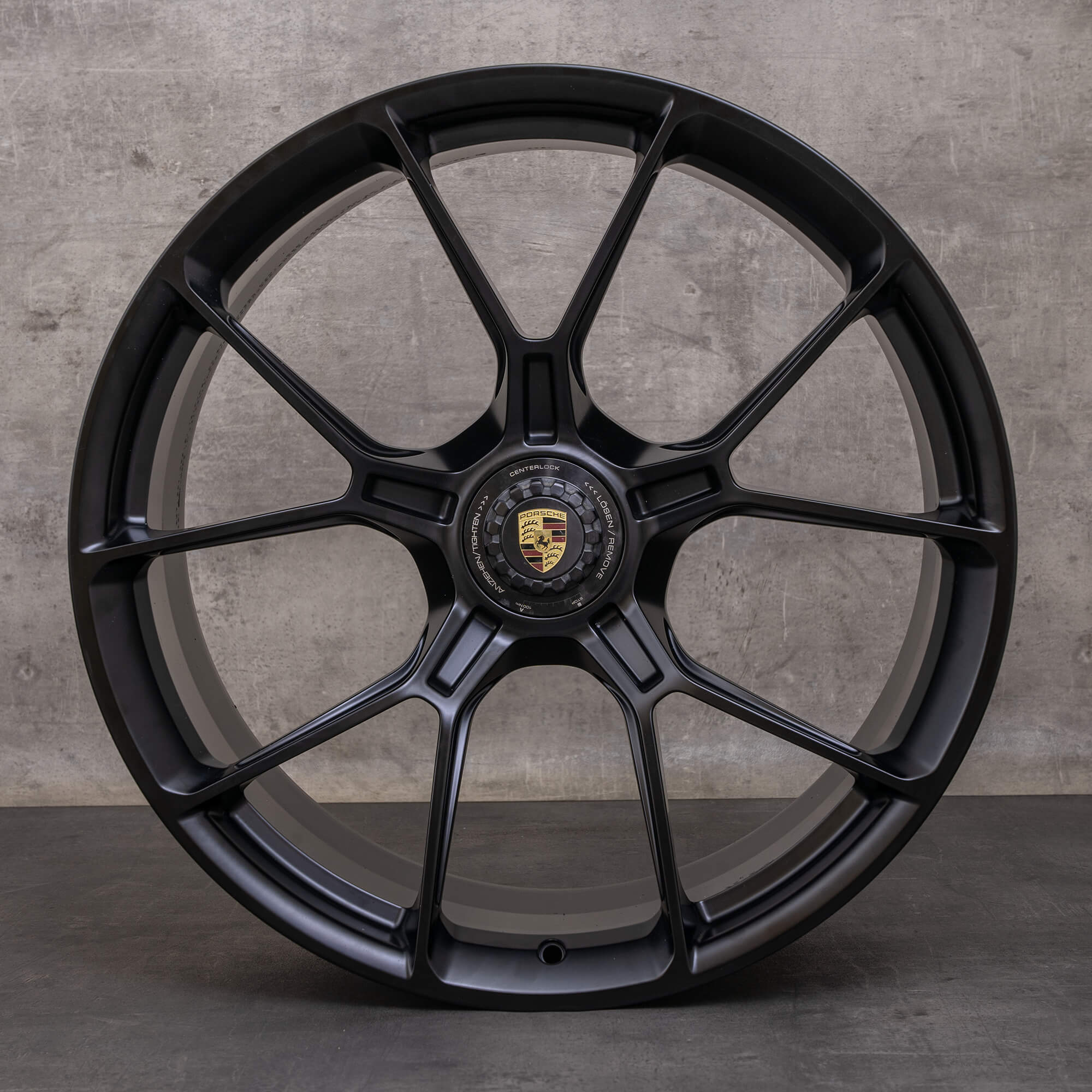 Jantes d'origine Porsche 911 20 21 pouces 992 I & II GT3 9GT601025Q 9GT601025R noir mat