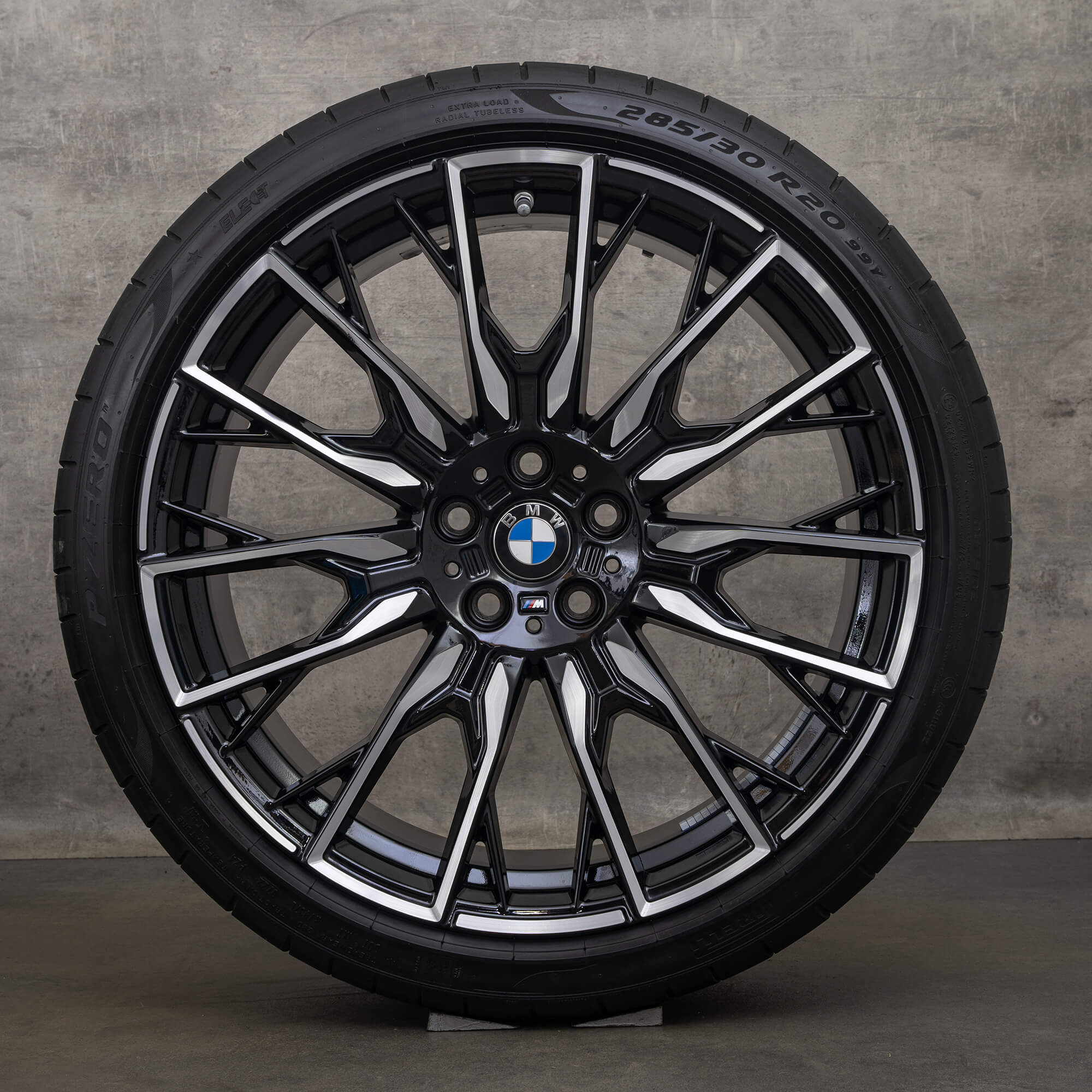 OEM BMW i4 G26 20 inch rims winter tires 868 M 5A130F0 5A130F3 black