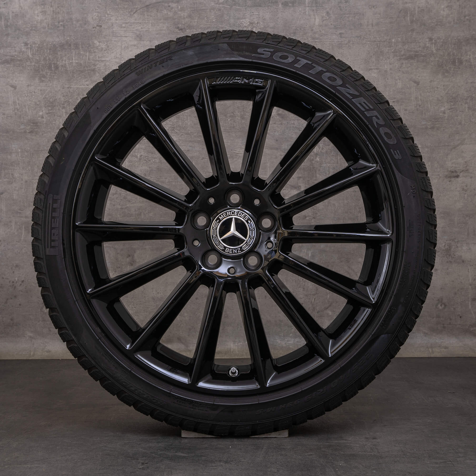 OEM Mercedes Benz A B Class CLA Rims 19 inch W177 V177 W247 C118 X118 Summer wheels A1774011600 black glossy