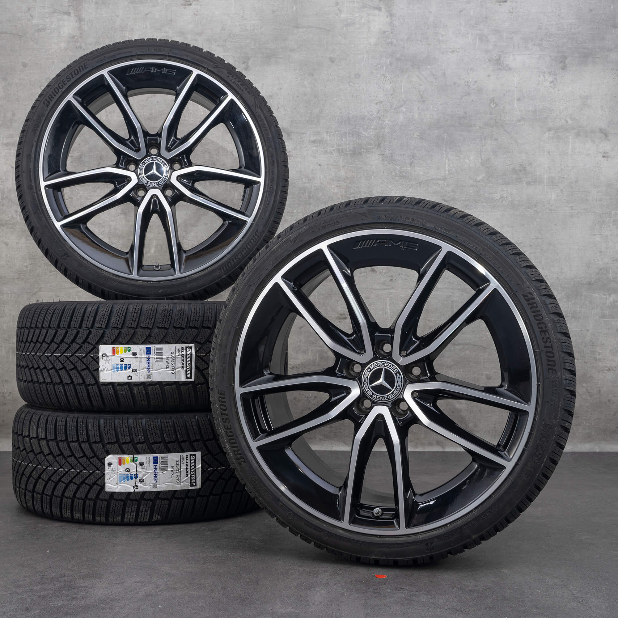 Mercedes Benz 19 pouces jantes AMG Classe A A35 W177 pneus hiver roues NEUF