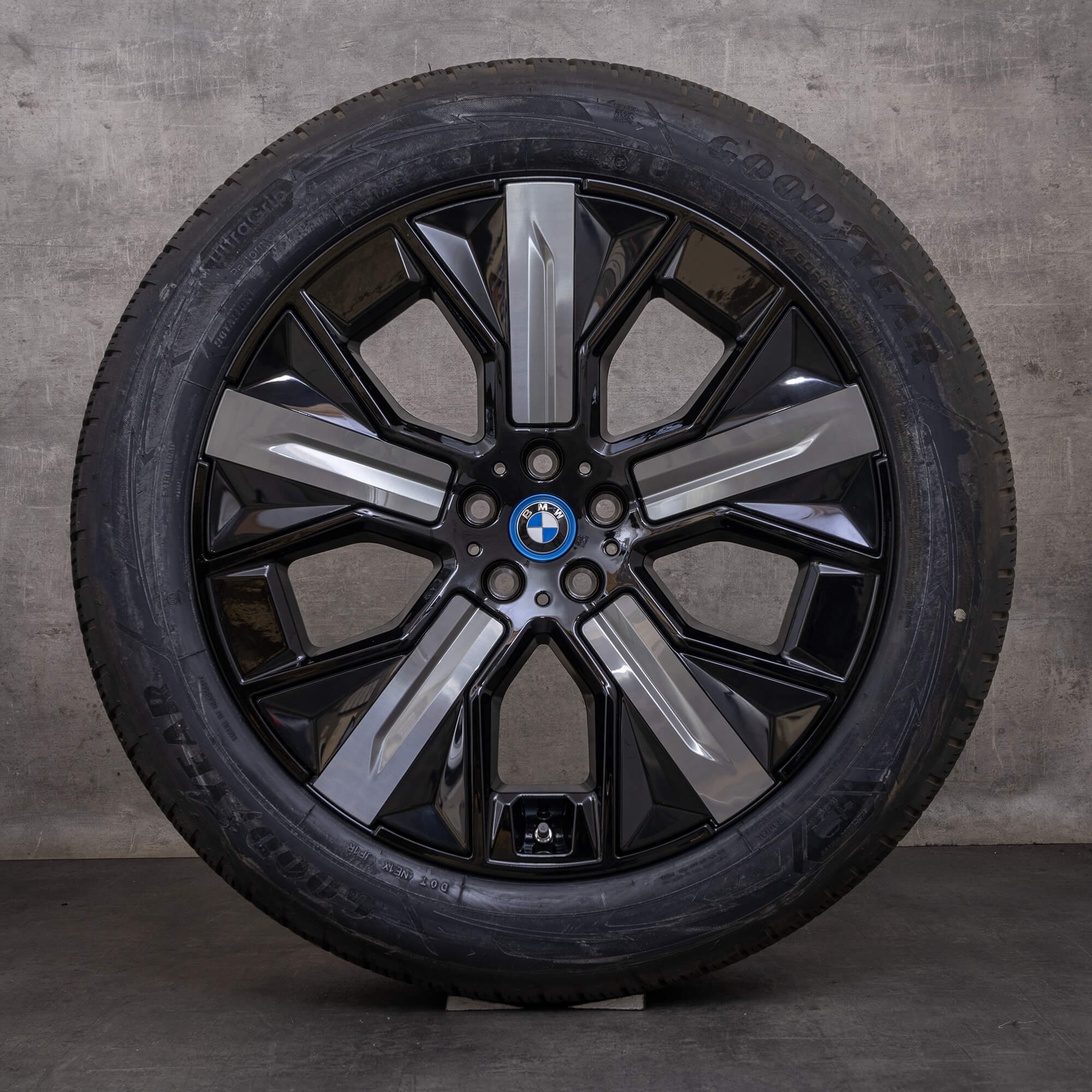 Original BMW iX Winterräder 21 Zoll i20 Felgen Styling 1012 Aerodynamik 5A41F90 schwarz silber glanz NEU