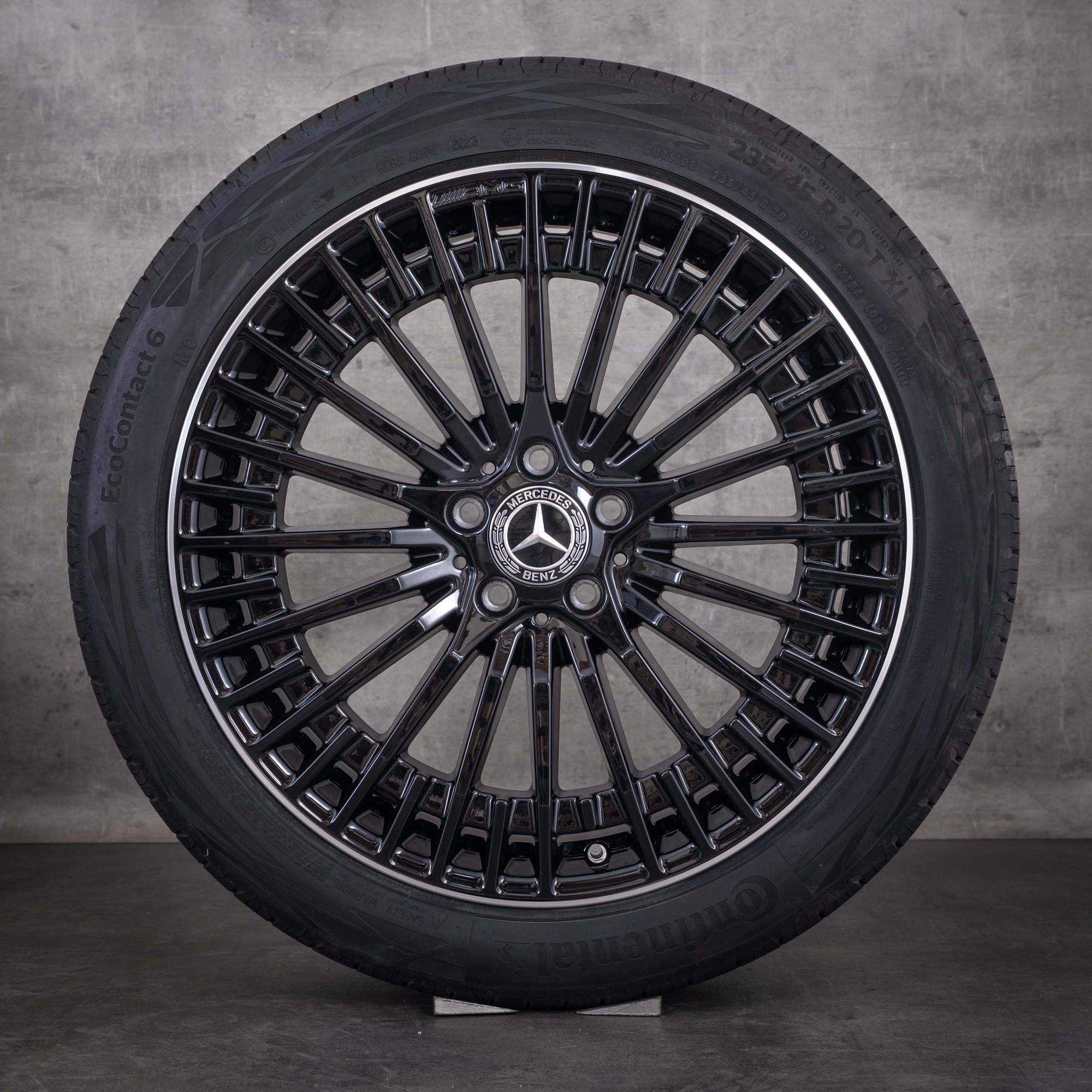 OEM Mercedes-Benz EQA EQB AMG 20inch H243 x 243 rims A2434010600 summer tyres Black diamond cut