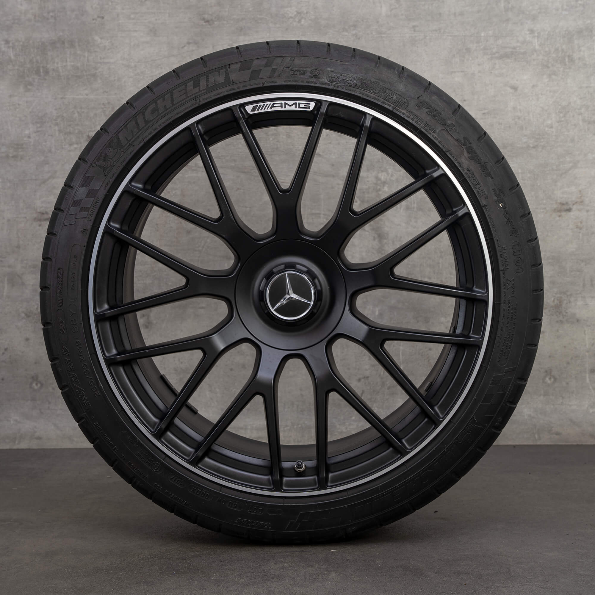 Mercedes Benz 19 tommer fælge AMG C63 S W205 S205 sommerdæk sommerhjul