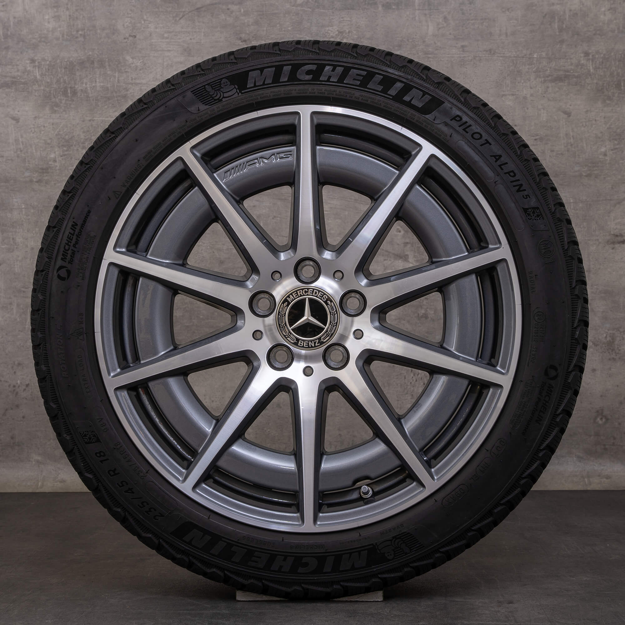 OEM Mercedes Benz C-Class C43 AMG winter tires 18 inch W206 S206 Rims ...