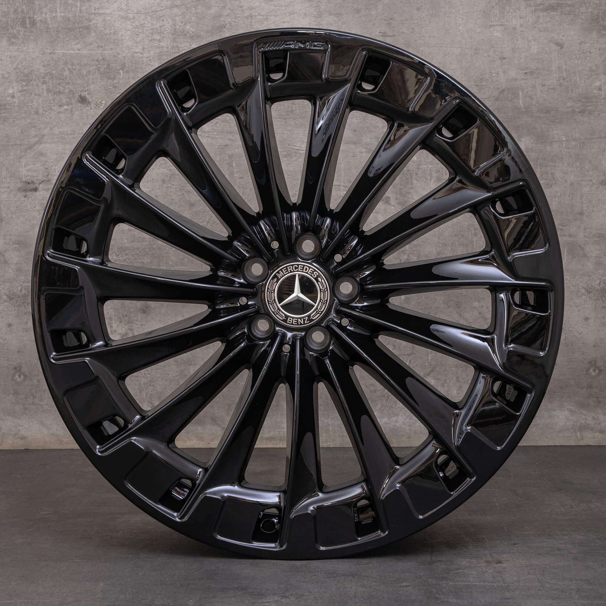 OEM Mercedes Benz EQS AMG rims 22 inch SUV X296 A2964011800 black