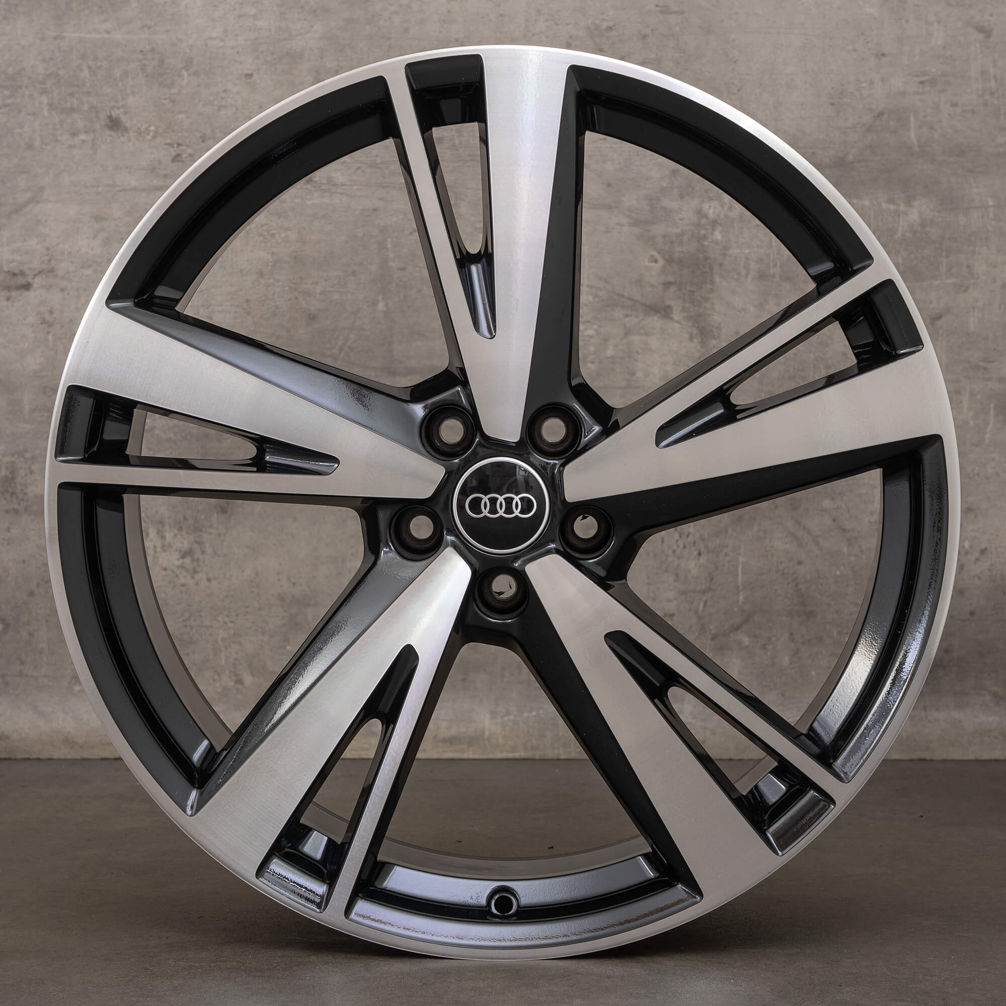 Original Audi A6 S6 Jantes 21 pouces 4K C8 4K0601025AG Blade noir brillant NEUF