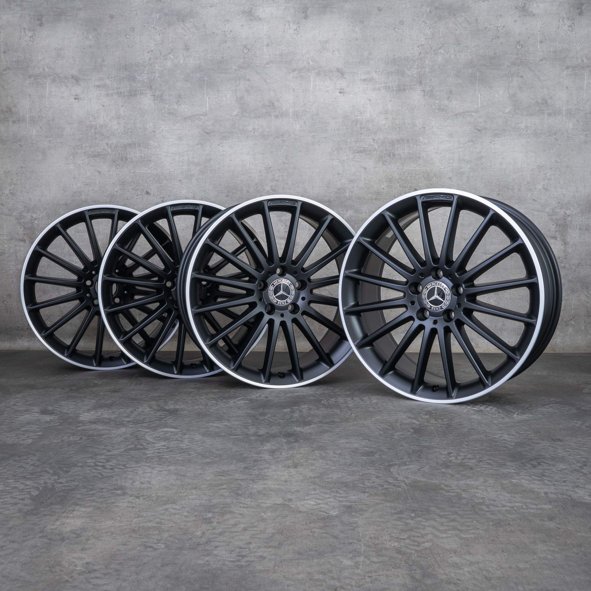 OEM Mercedes Benz A-Class A 45 CLA AMG Rims 19 inch W176 C117 X117 A1764010502 black matt polisched NEW