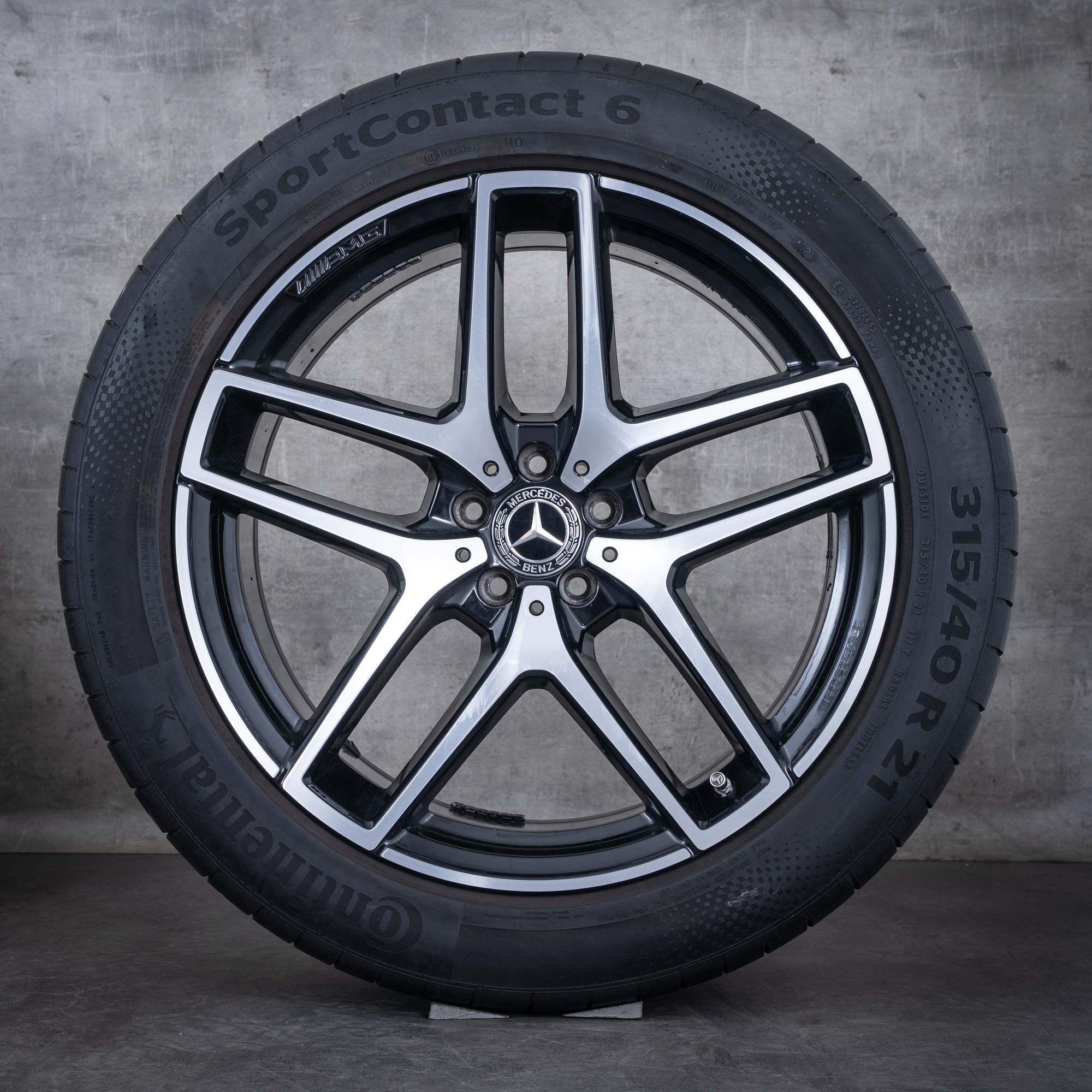 Alkuperäiset Mercedes Benz GLE & 43 63 S AMG vanteet 21 tuuman C292 kesäpyörät A2924012900 A2924011700 musta kiillotettu