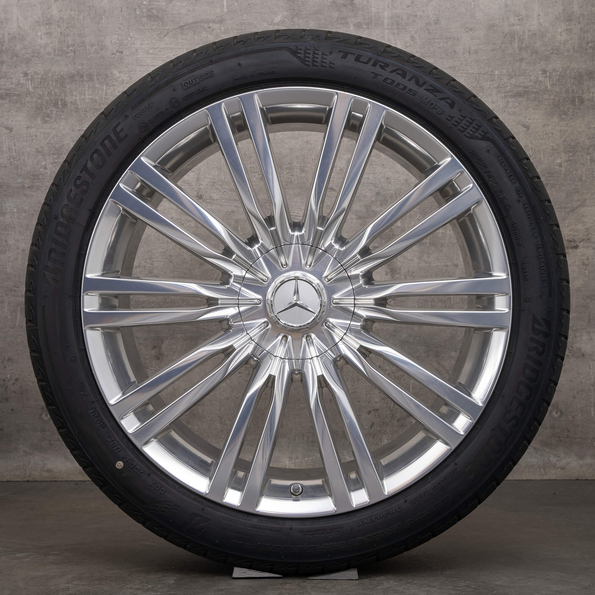 Oryginalne felgi Maybach Mercedes Benz Klasa S 20 cali W223 Z223 koła letnie A2234014000 chrom opony