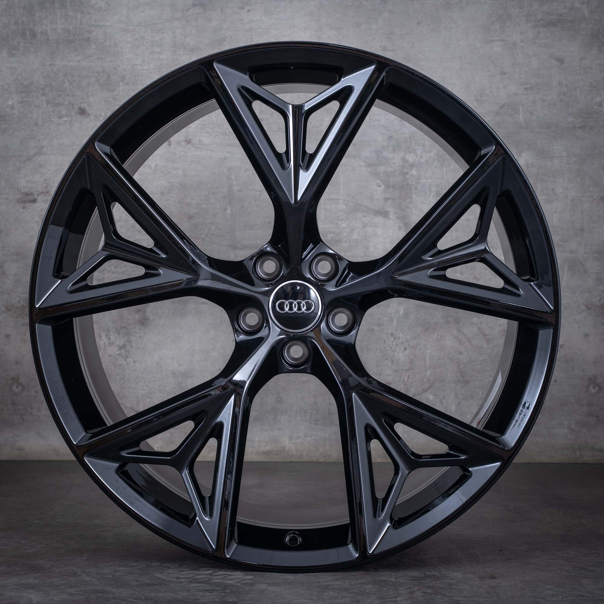 OEM Audi Q8 SQ8 Rims 22 inch 4M8 4M8601025AB black glossy