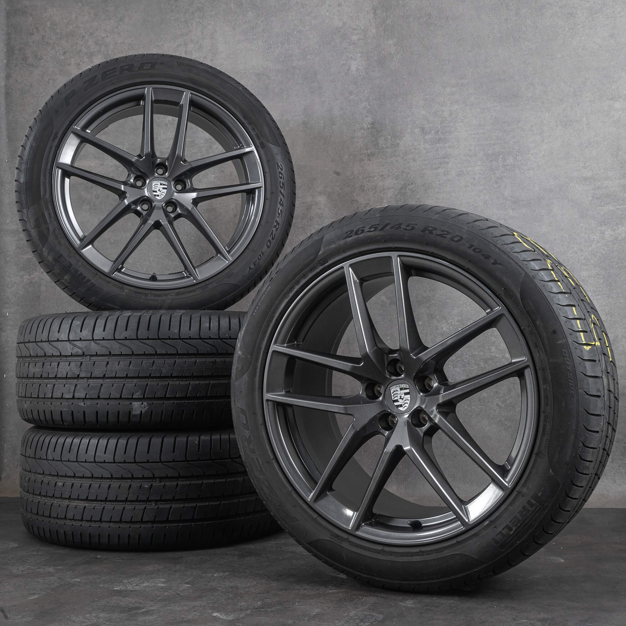 Cerchi originali Porsche da 20 pollici Macan III pneumatici estivi 95B044650 ruote estive