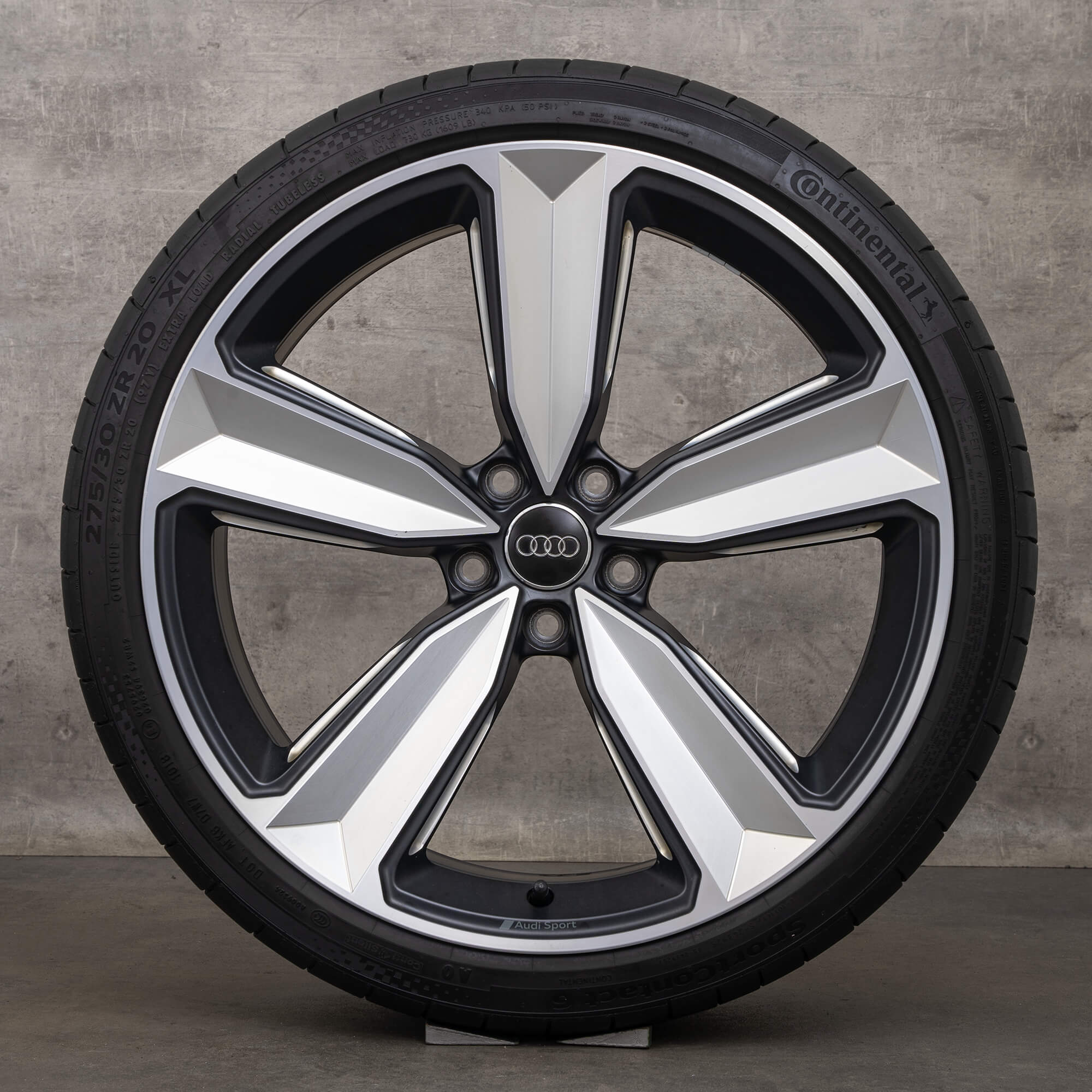 OEM Audi RS4 B9 8W RS5 F5 summer wheels 20 inch rims Peak tires 8W0601025CS