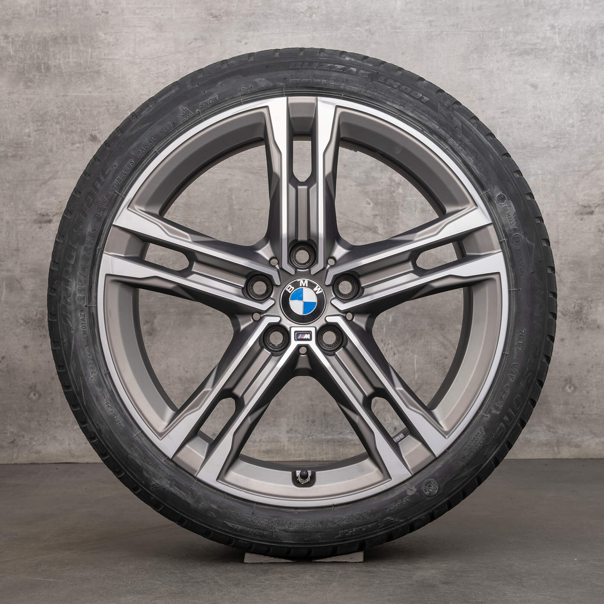 BMW Série 1 F40 2 F44 Gran Coupe rodas de inverno jantes 18 polegadas pneus 556