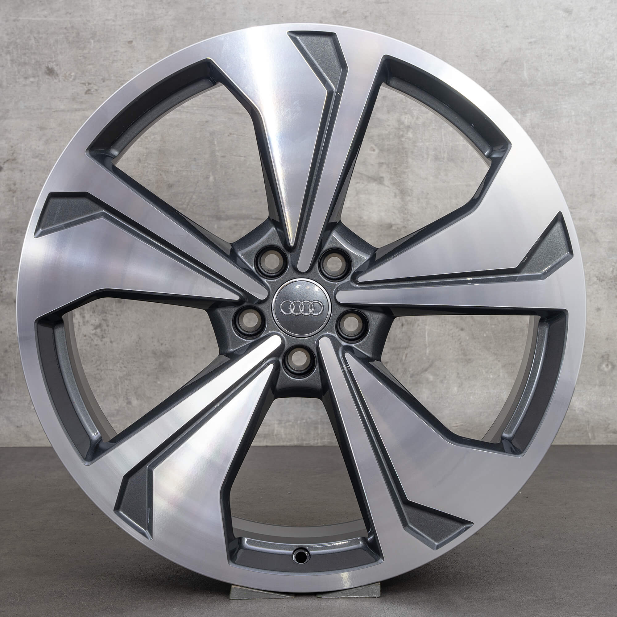 Original Audi A7 S7 Felgen 21 Zoll 4K C8 Alufelgen 4K8601025AH anthrazit glanzgedreht NEU